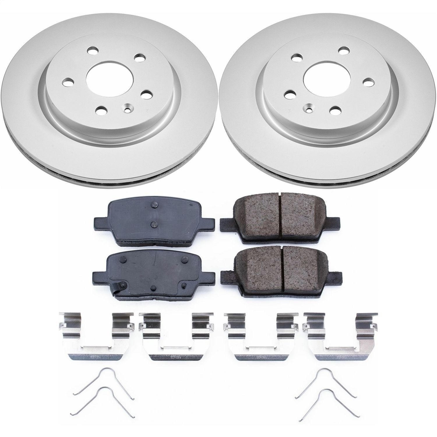 Power Stop - CRK7289 - Rear - Disc Brake Pad and Rotor Kit