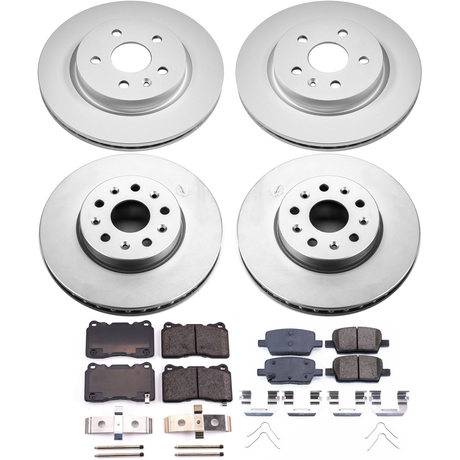 Power Stop - CRK7293 - Front and Rear - Disc Brake Pad and Rotor Kit