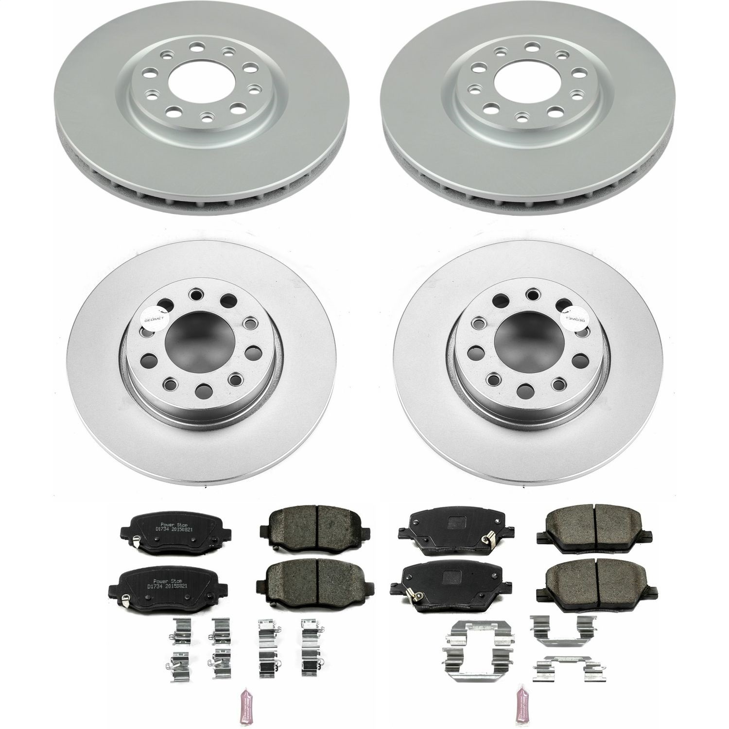Power Stop - CRK7300 - Front and Rear - Disc Brake Pad and Rotor Kit