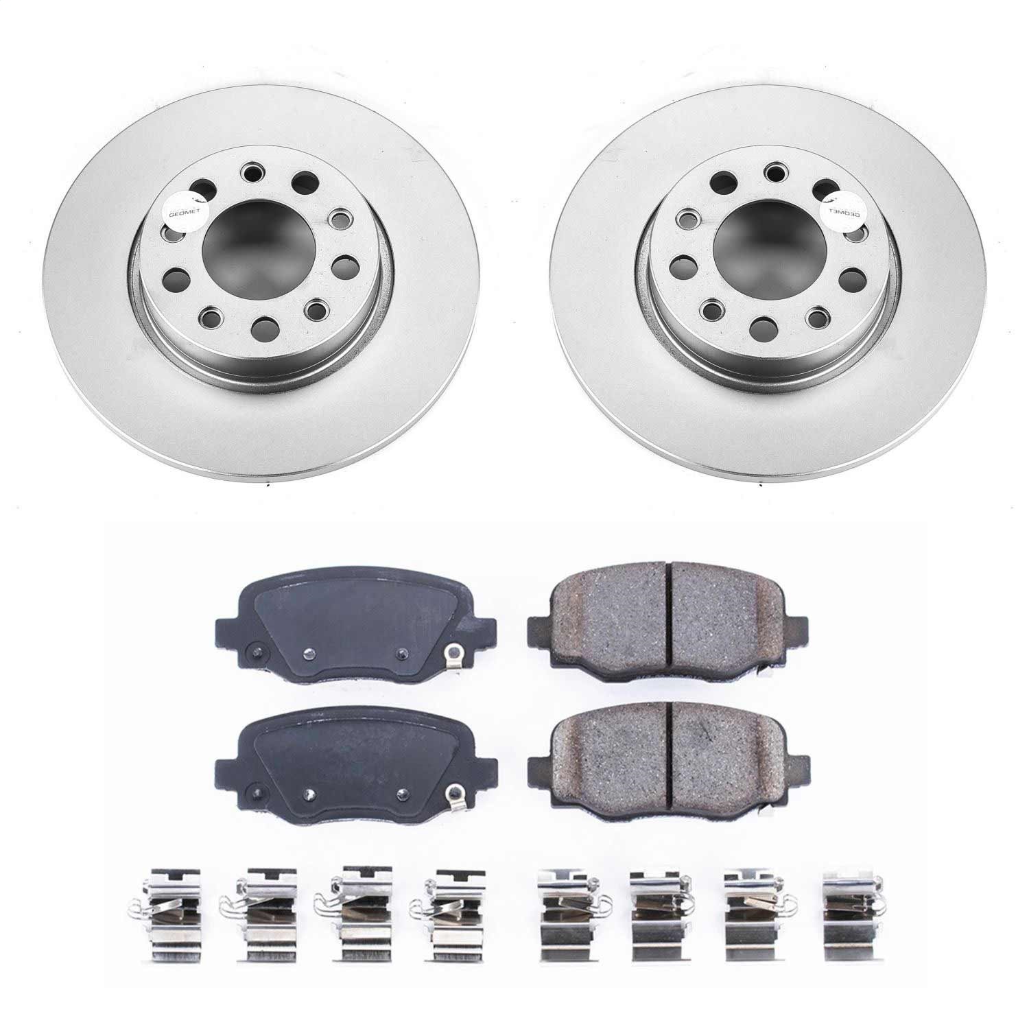 Power Stop - CRK7301 - Rear - Disc Brake Pad and Rotor Kit
