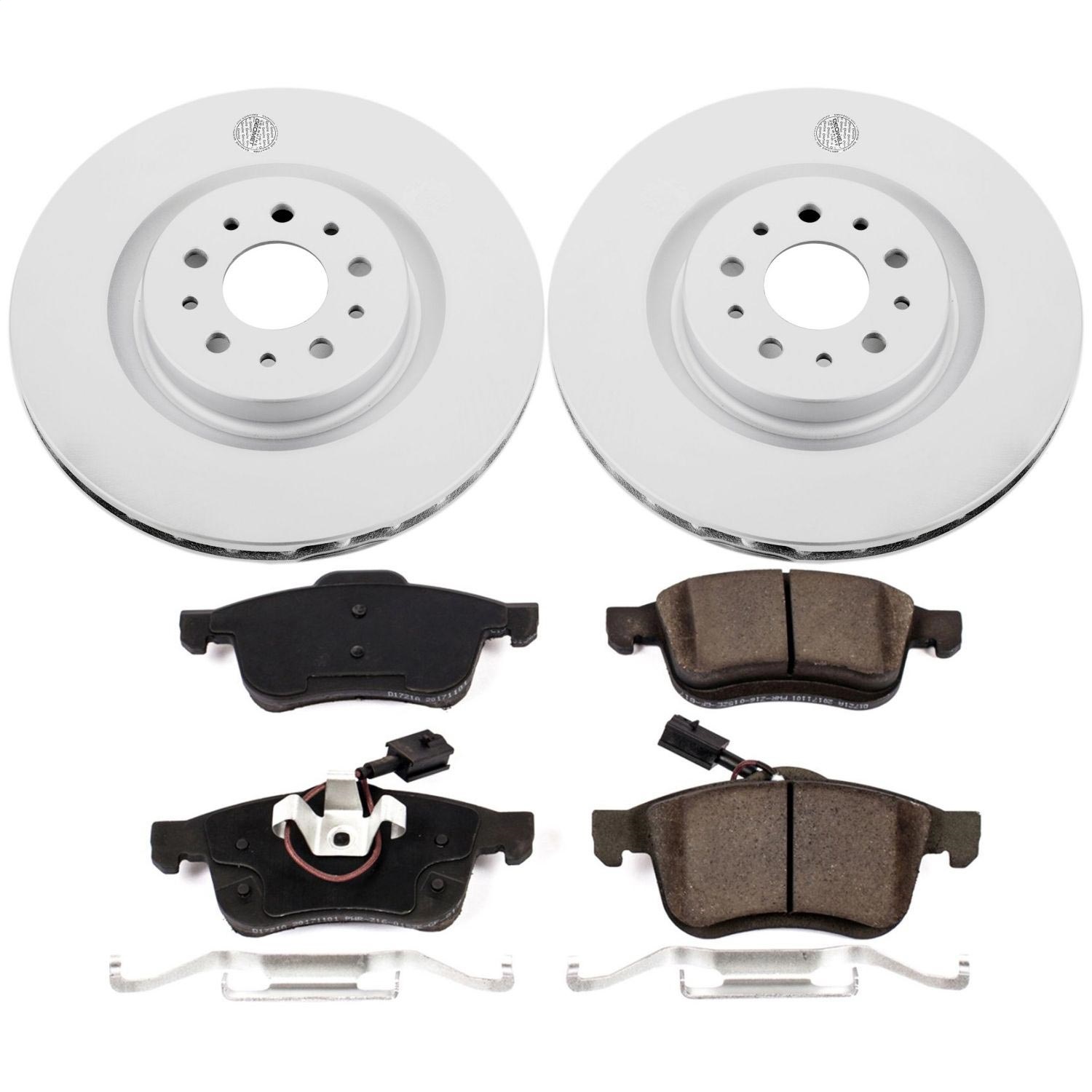 Power Stop - CRK7302 - Front - Disc Brake Pad and Rotor Kit