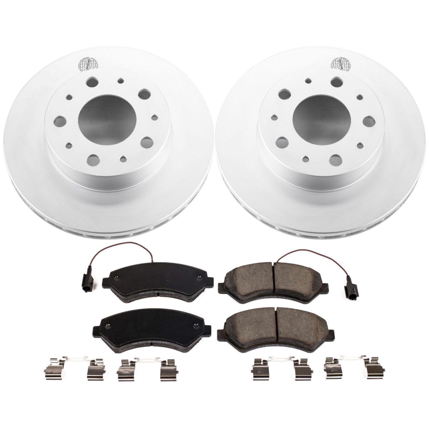 Power Stop - CRK7303 - Front - Disc Brake Pad and Rotor Kit