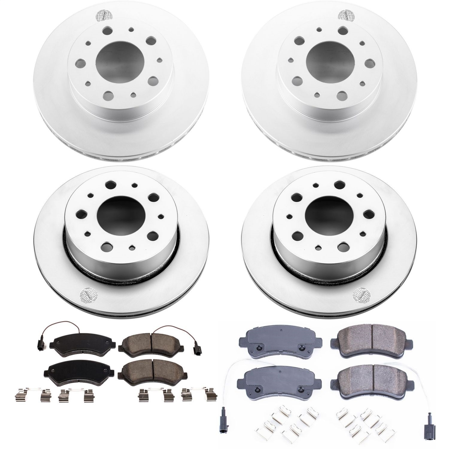 Power Stop - CRK7304 - Front and Rear - Disc Brake Pad and Rotor Kit