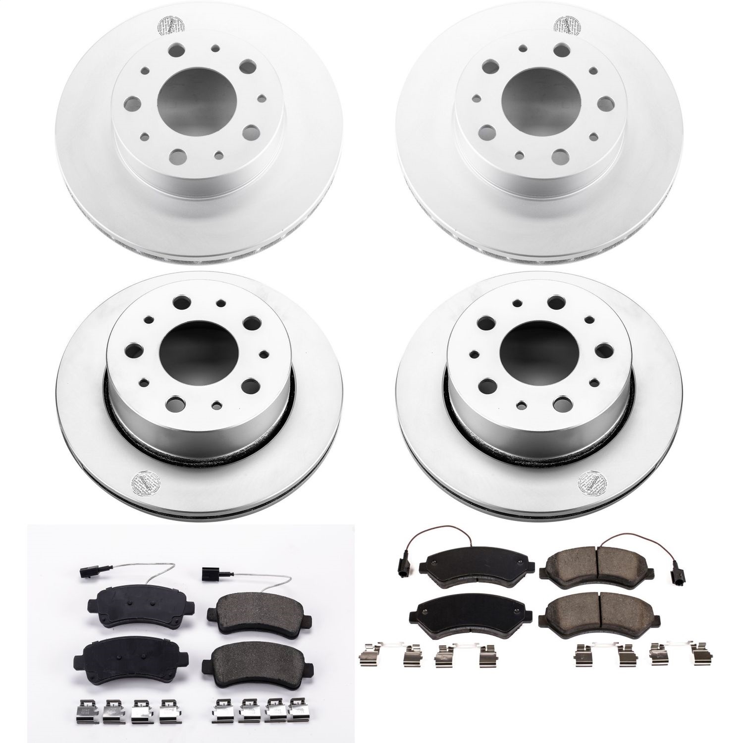 Power Stop - CRK7305 - Front and Rear - Disc Brake Pad and Rotor Kit