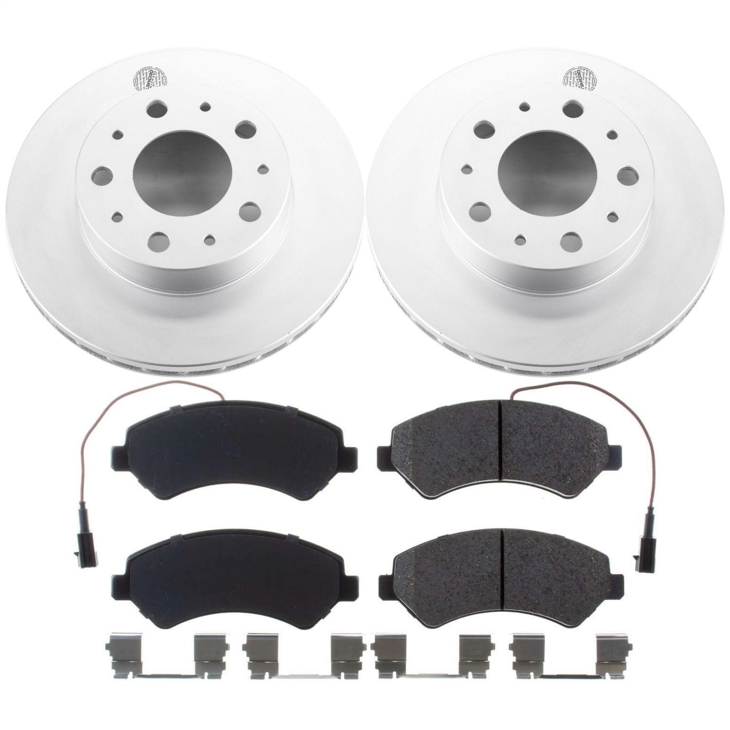 Power Stop - CRK7306 - Front - Disc Brake Pad and Rotor Kit
