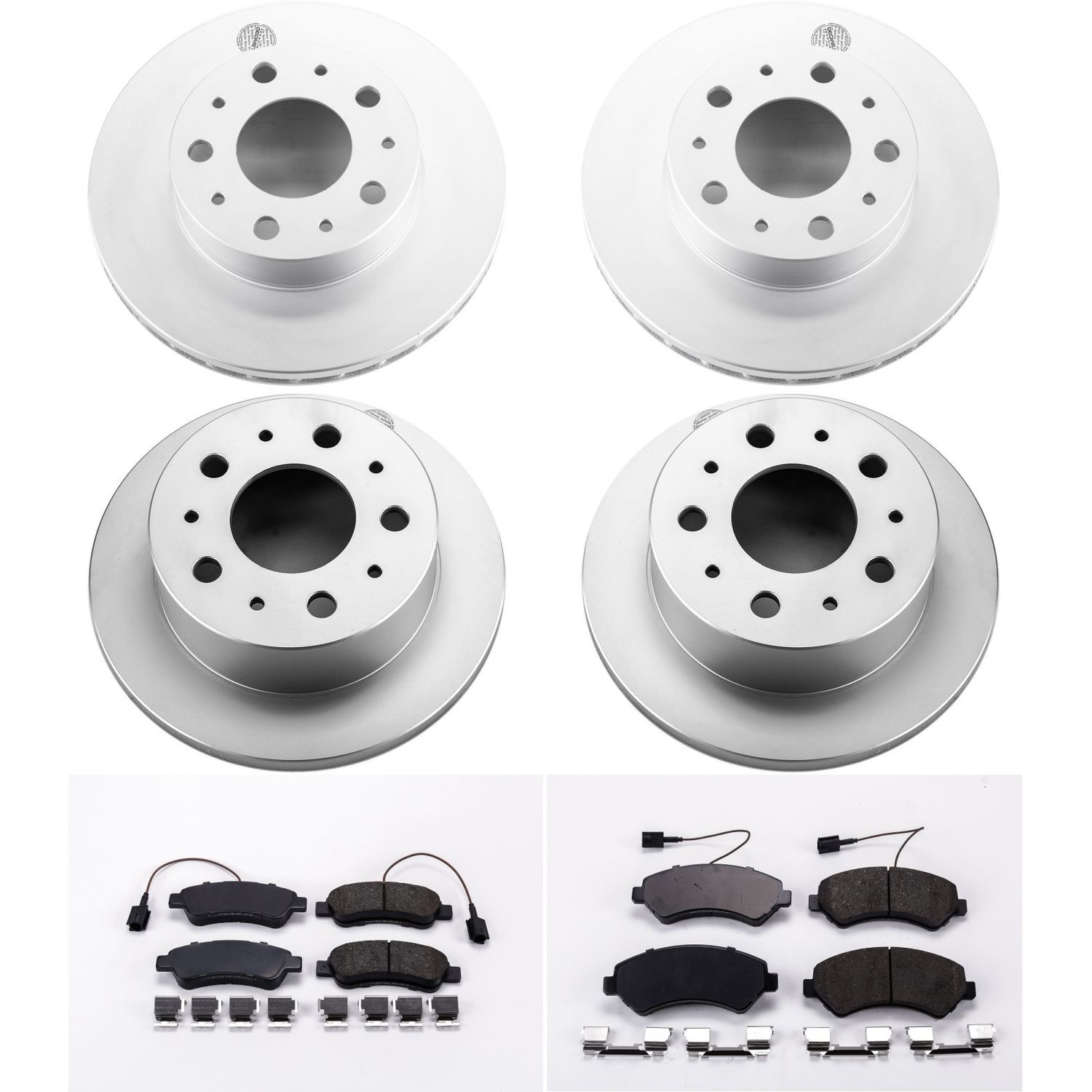 Power Stop - CRK7308 - Front and Rear - Disc Brake Pad and Rotor Kit