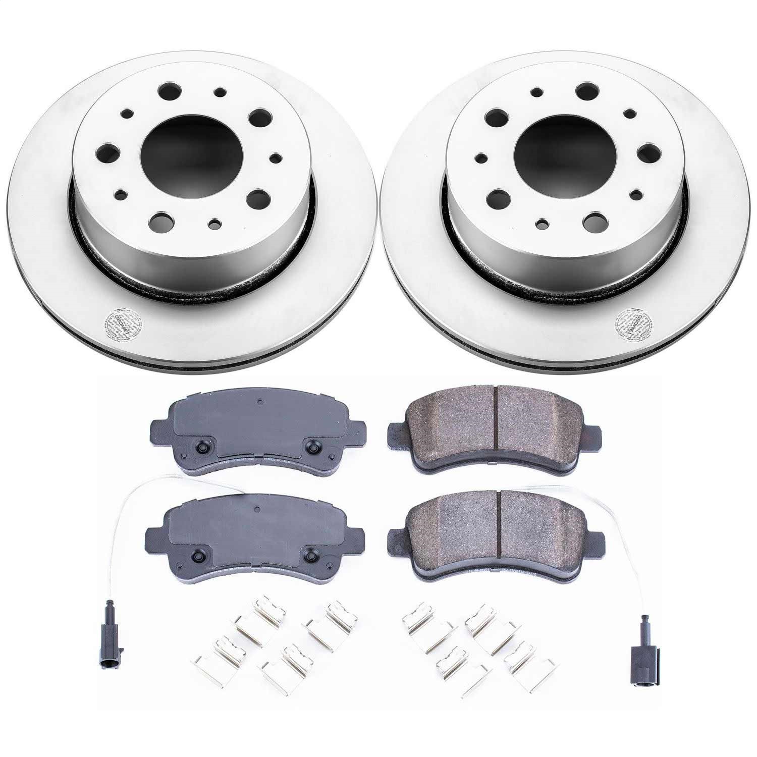 Power Stop - CRK7313 - Rear - Disc Brake Pad and Rotor Kit