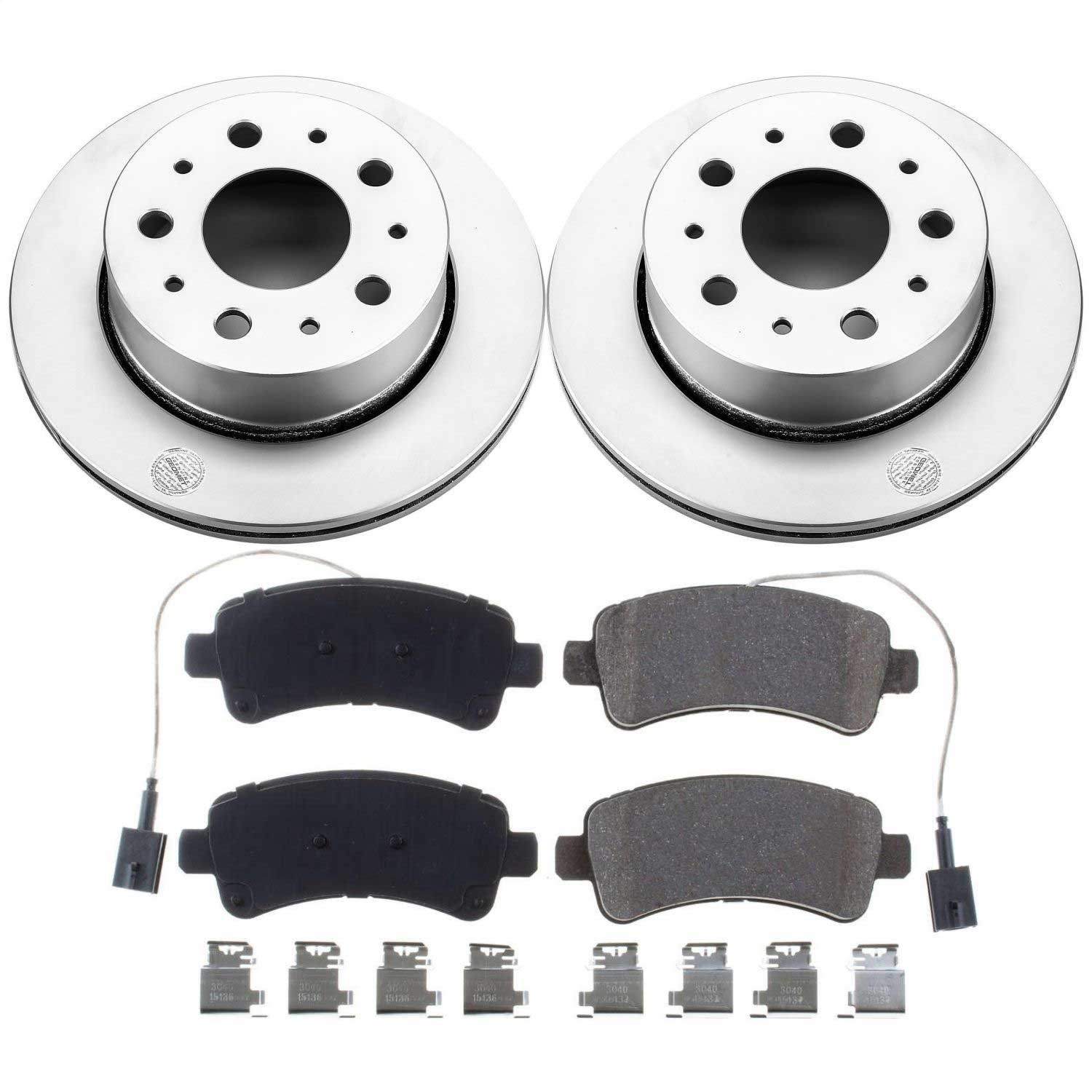 Power Stop - CRK7314 - Rear - Disc Brake Pad and Rotor Kit