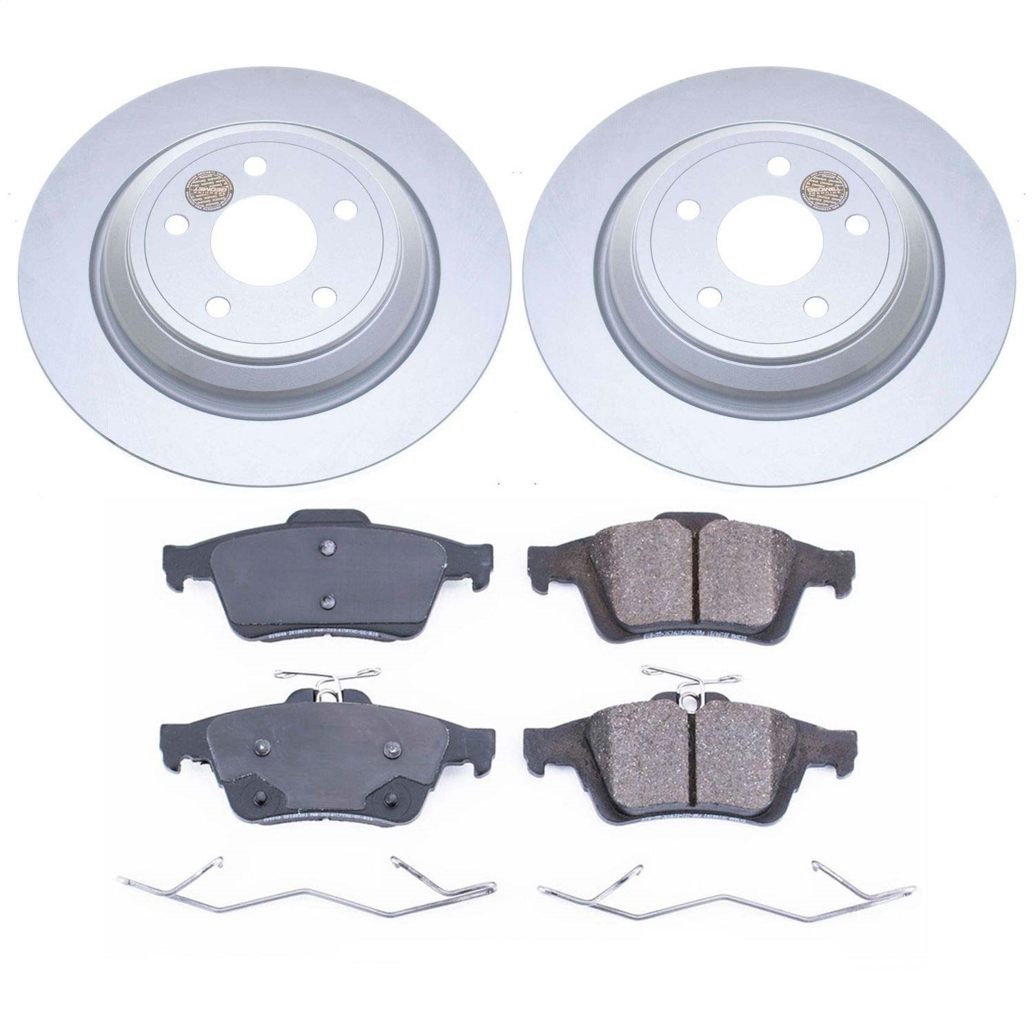 Power Stop - CRK7320 - Rear - Disc Brake Pad and Rotor Kit