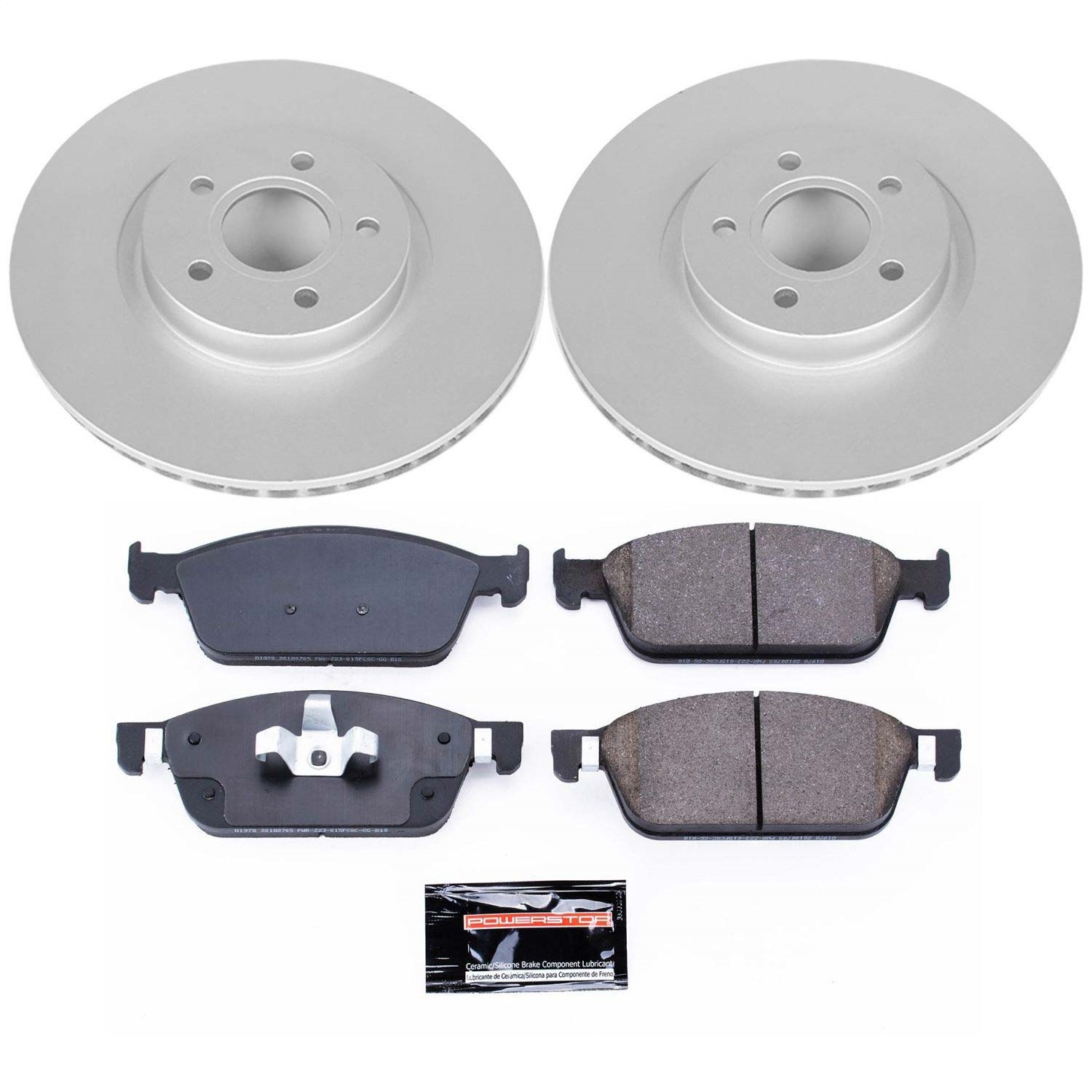 Power Stop - CRK7338 - Front - Disc Brake Pad and Rotor Kit