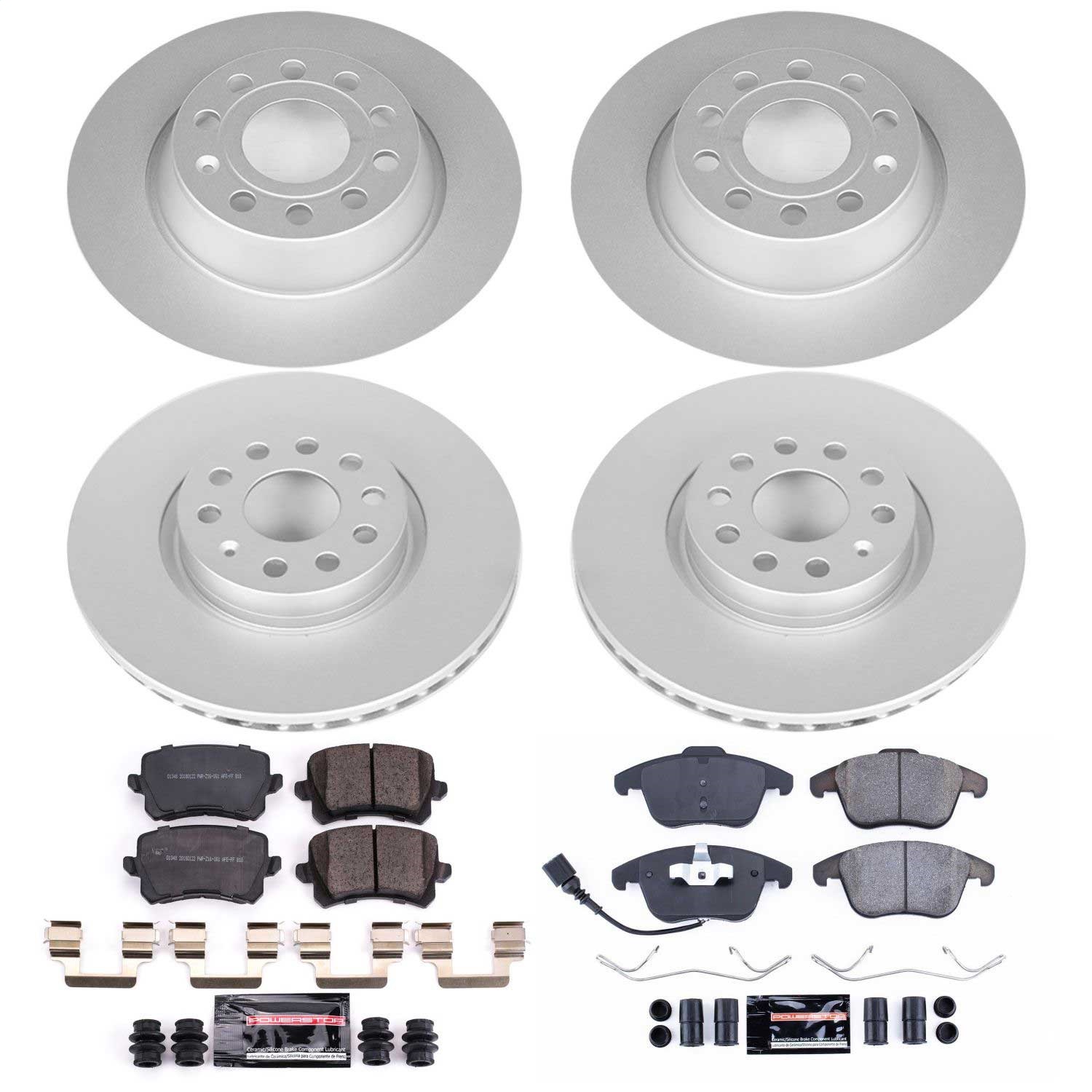 Power Stop - CRK7339 - Front and Rear - Disc Brake Pad and Rotor Kit