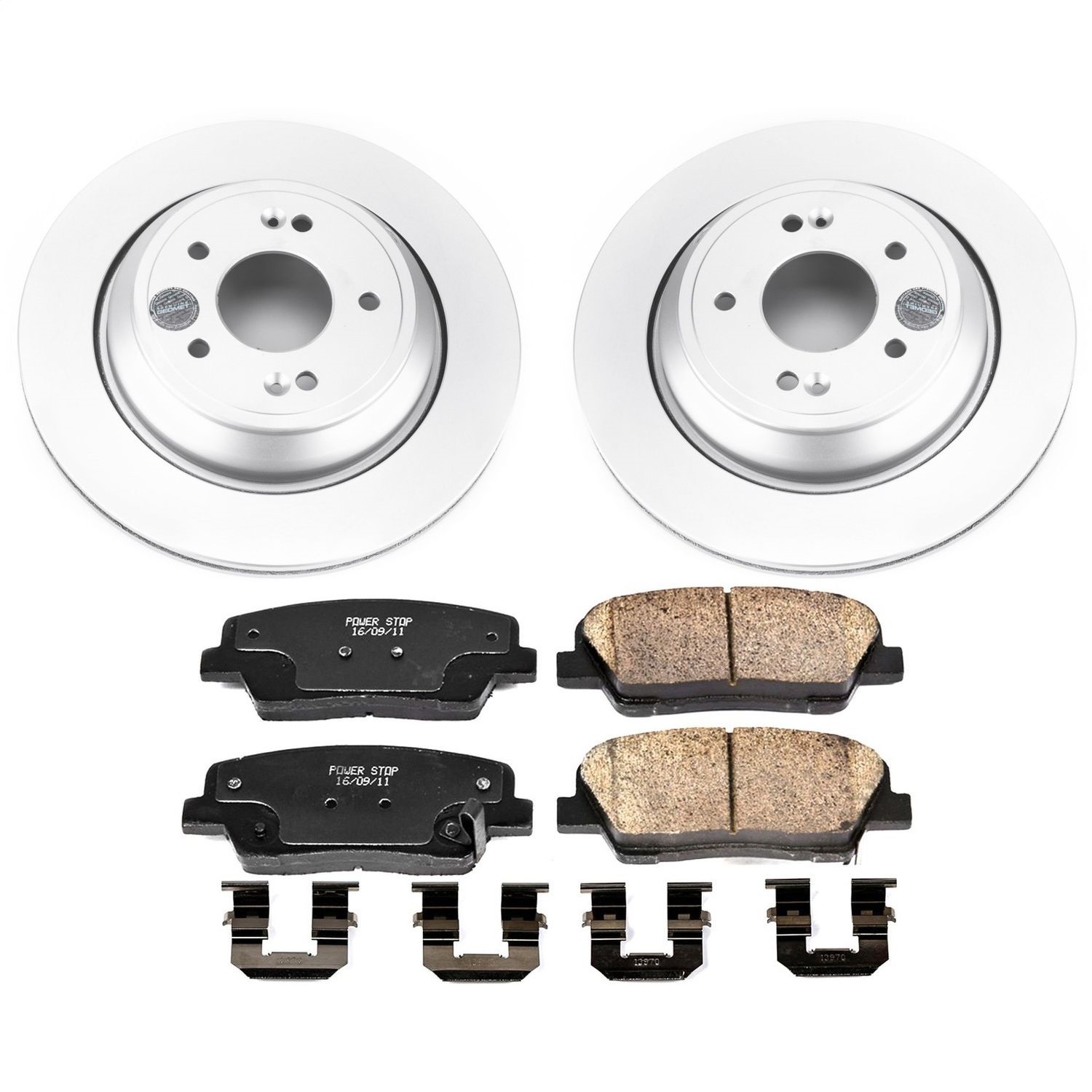 Power Stop - CRK7341 - Rear - Disc Brake Pad and Rotor Kit