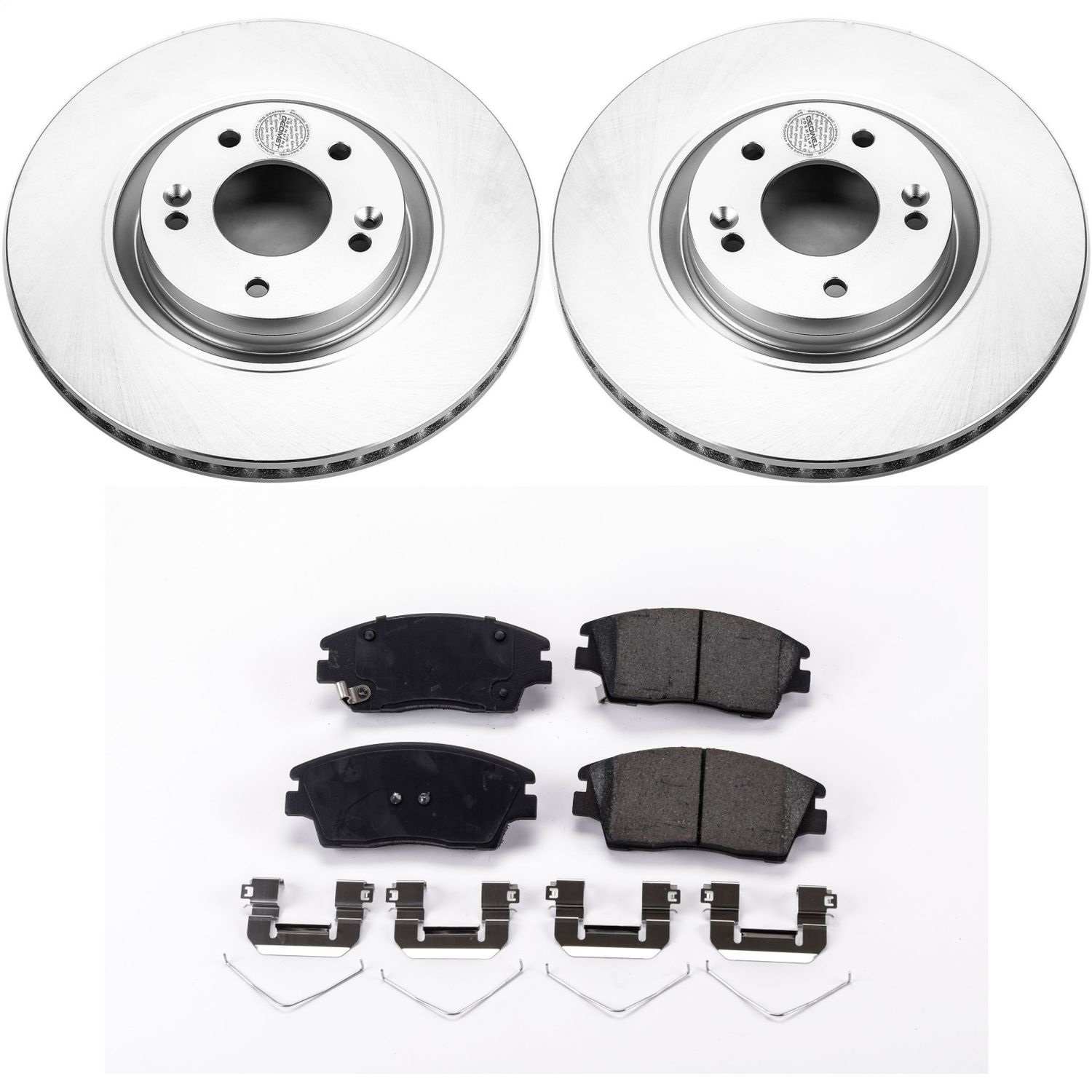 Power Stop - CRK7343 - Front - Disc Brake Pad and Rotor Kit
