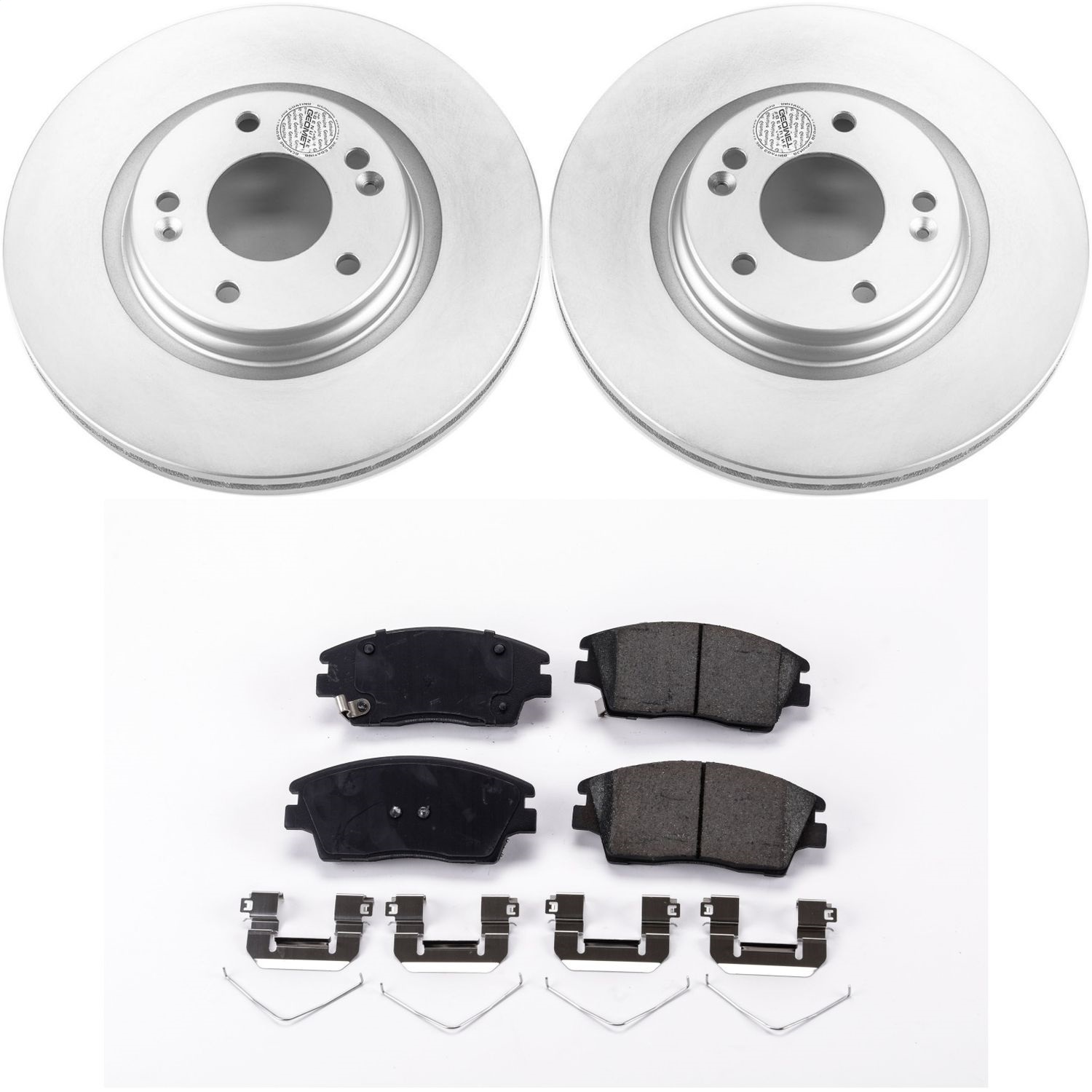 Power Stop - CRK7355 - Front - Disc Brake Pad and Rotor Kit