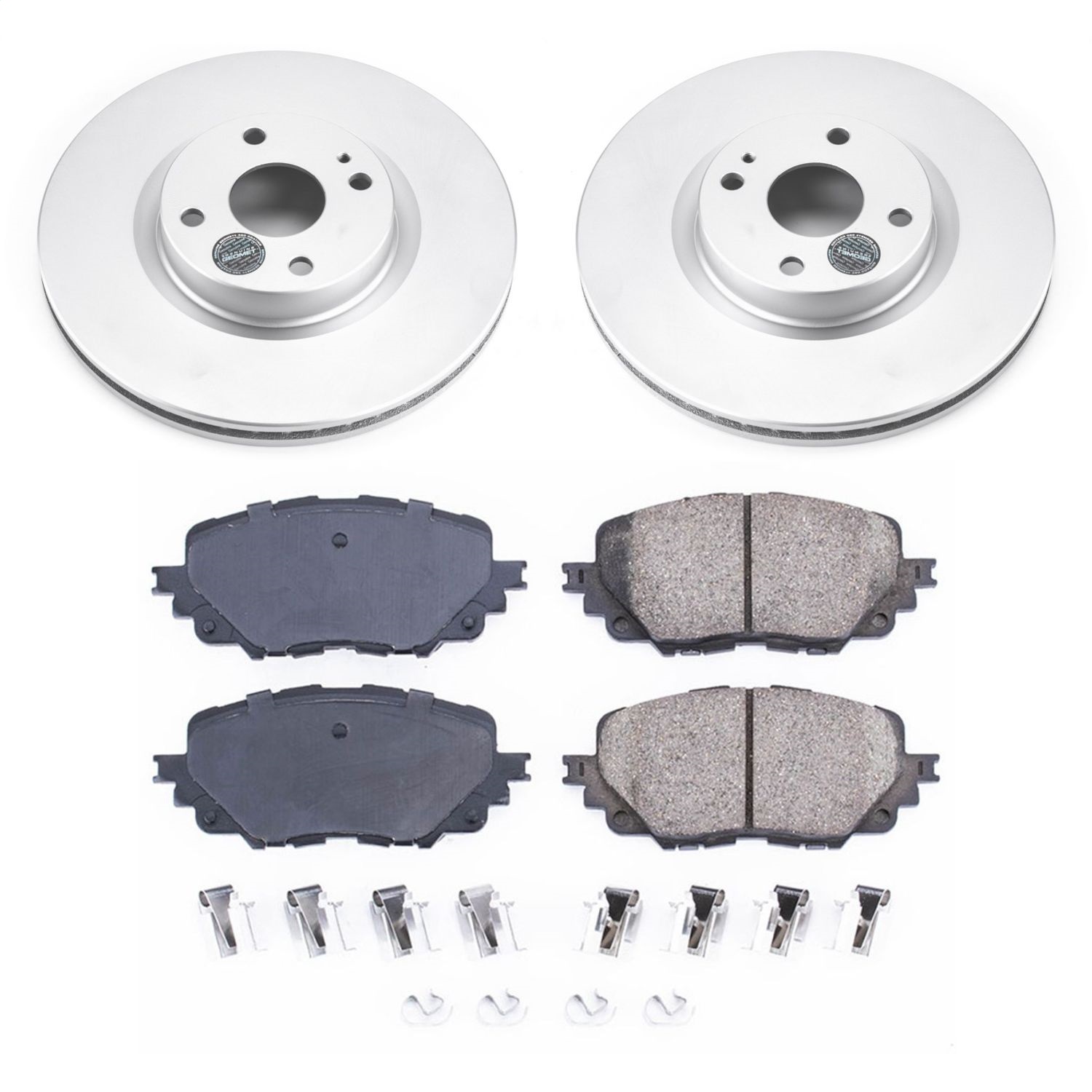 Power Stop - CRK7358 - Front - Disc Brake Pad and Rotor Kit