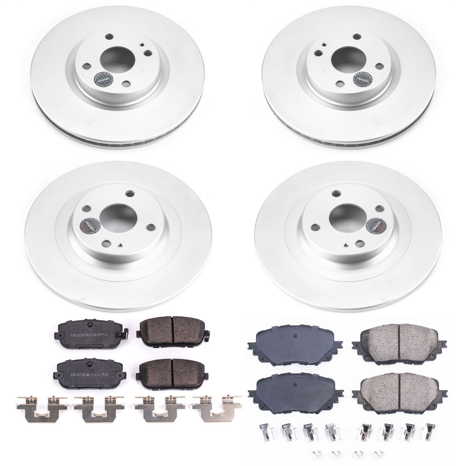 Power Stop - CRK7359 - Front and Rear - Disc Brake Pad and Rotor Kit