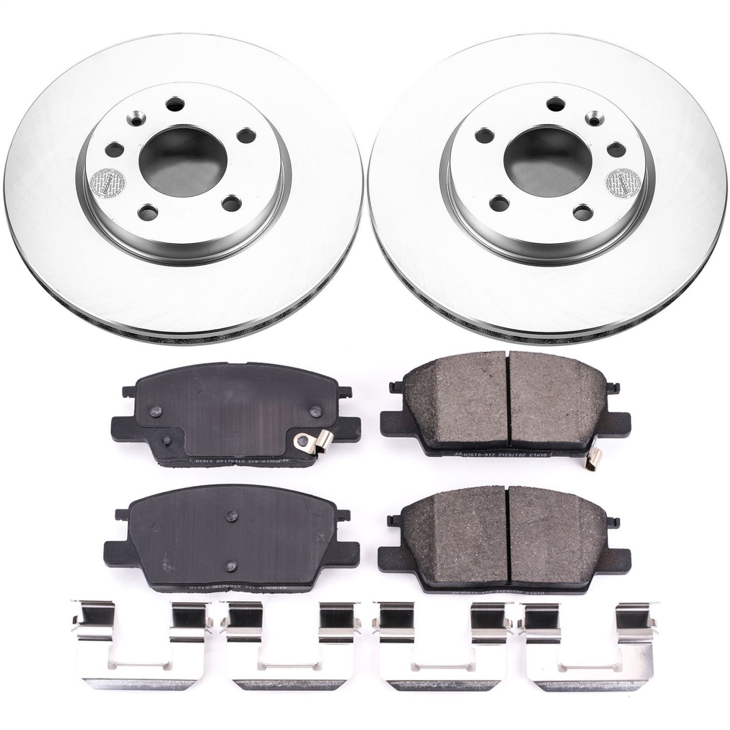 Power Stop - CRK7400 - Front - Disc Brake Pad and Rotor Kit