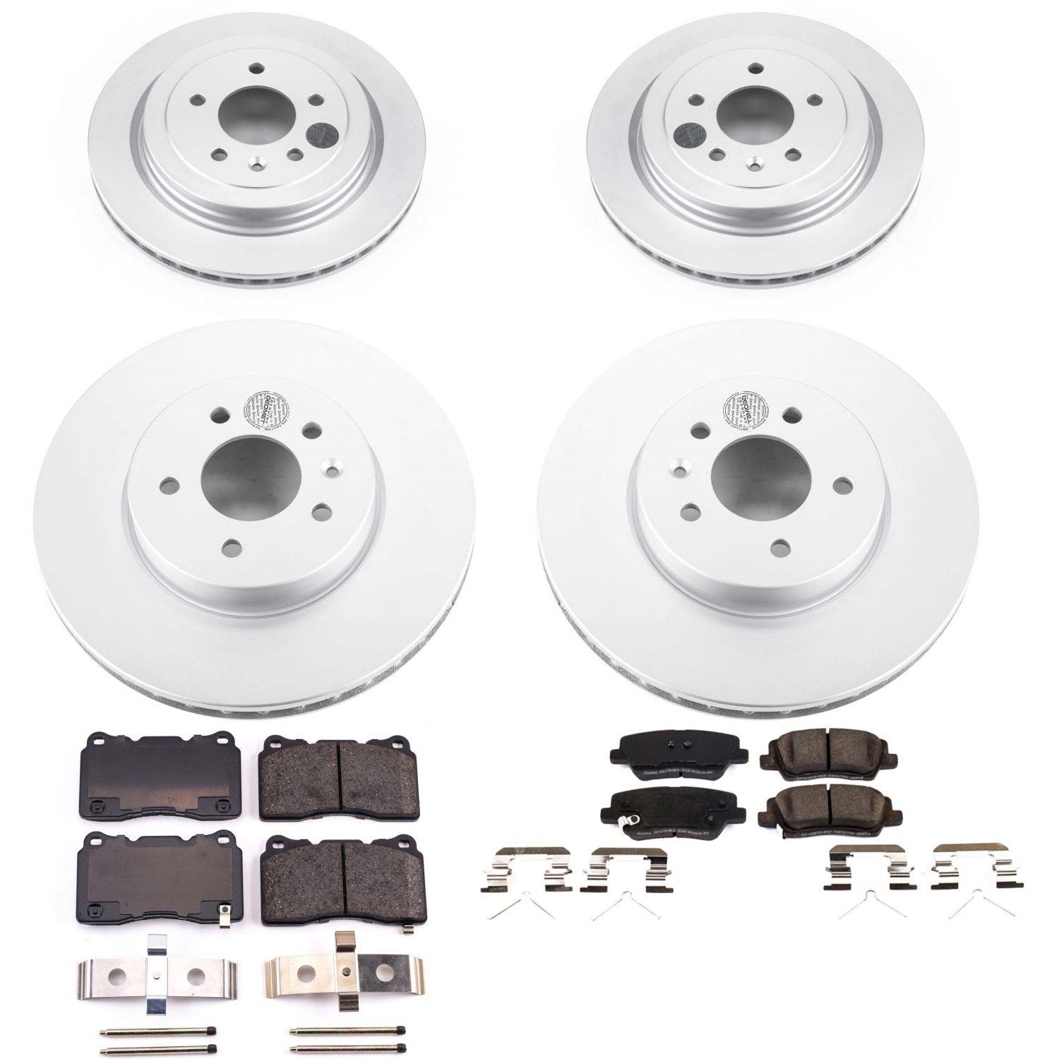 Power Stop - CRK7403 - Front and Rear - Disc Brake Pad and Rotor Kit