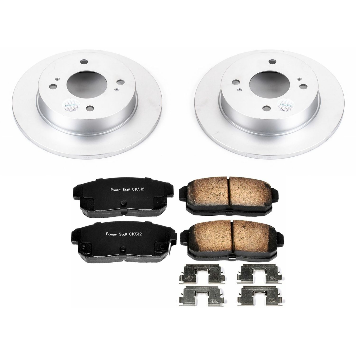Power Stop - CRK741 - Rear - Disc Brake Pad and Rotor Kit