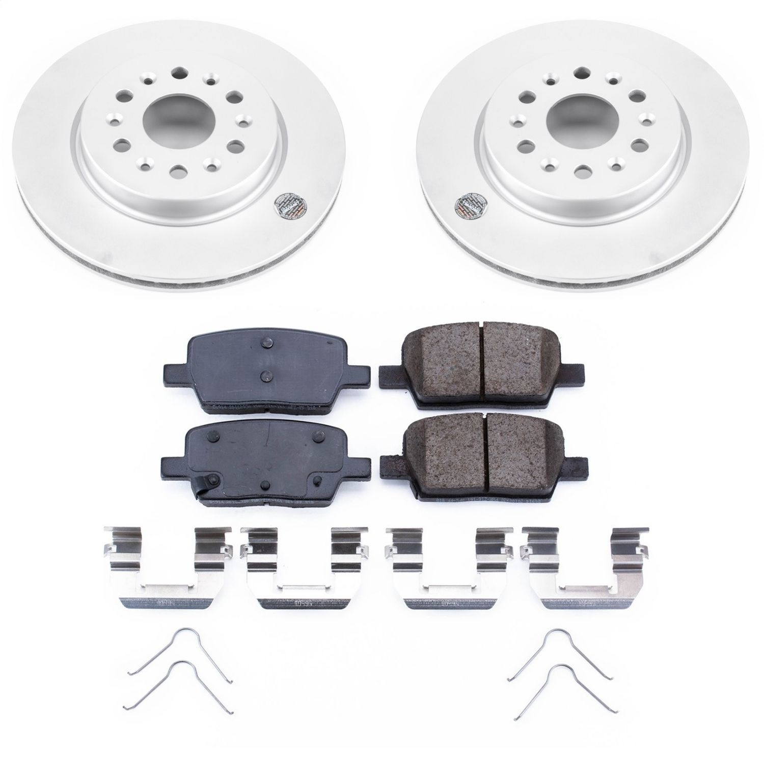 Power Stop - CRK7411 - Rear - Disc Brake Pad and Rotor Kit