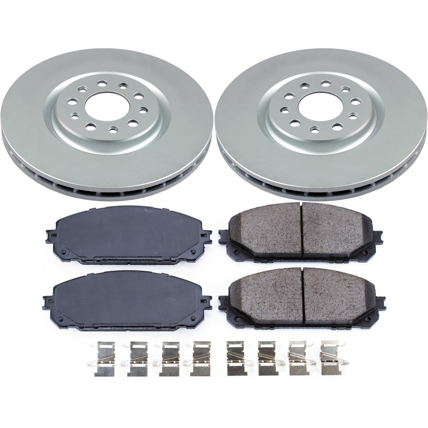 Power Stop - CRK7414 - Front - Disc Brake Pad and Rotor Kit