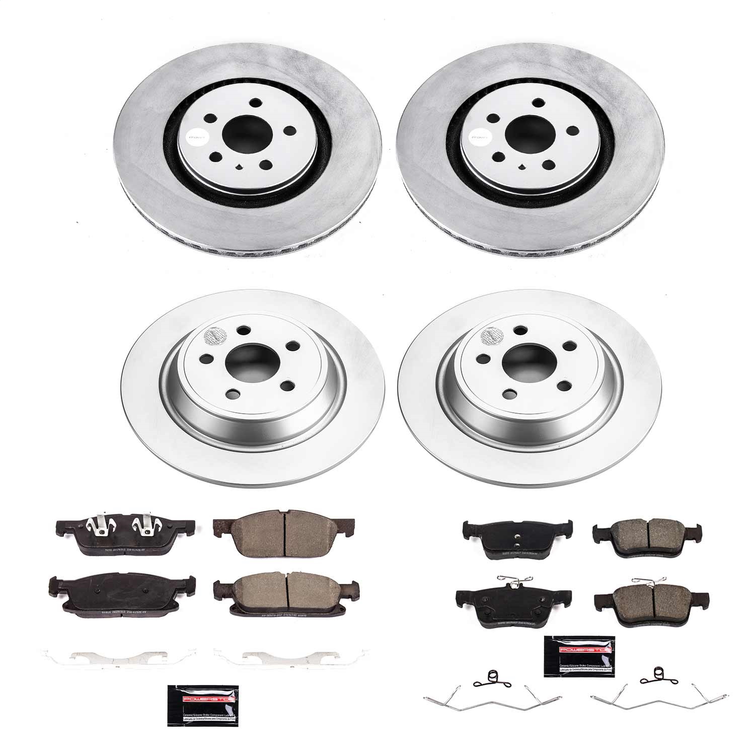 Power Stop - CRK7416 - Front and Rear - Disc Brake Pad and Rotor Kit