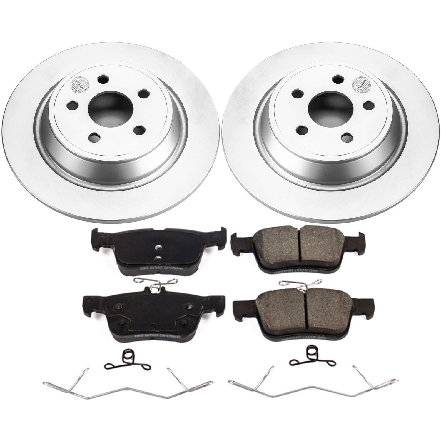 Power Stop - CRK7417 - Rear - Disc Brake Pad and Rotor Kit