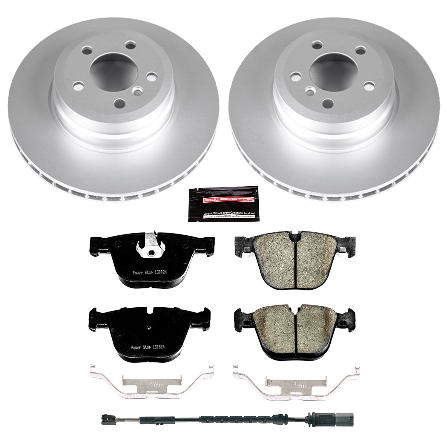 Power Stop - CRK7430 - Rear - Disc Brake Pad and Rotor Kit