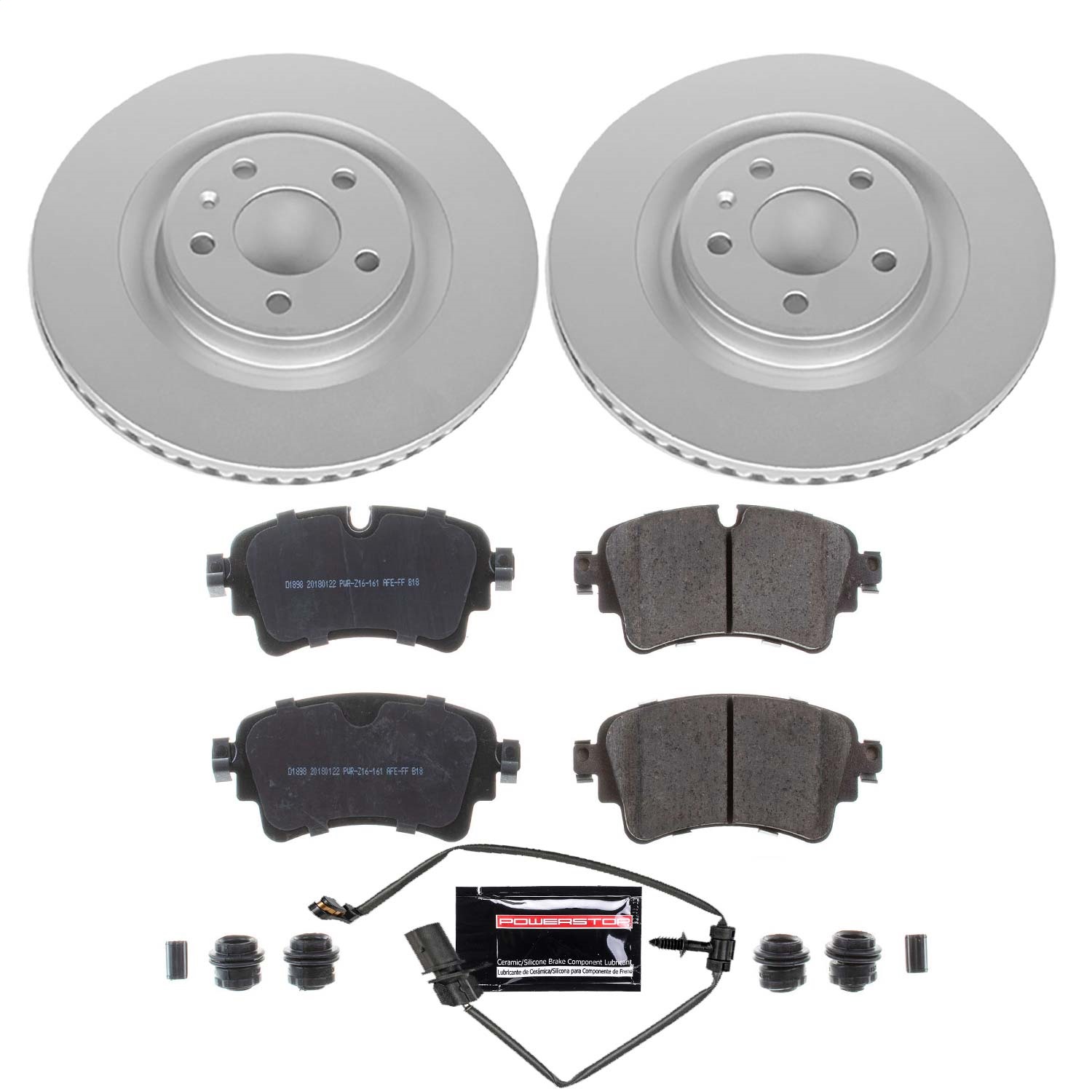 Power Stop - CRK7431 - Rear - Disc Brake Pad and Rotor Kit