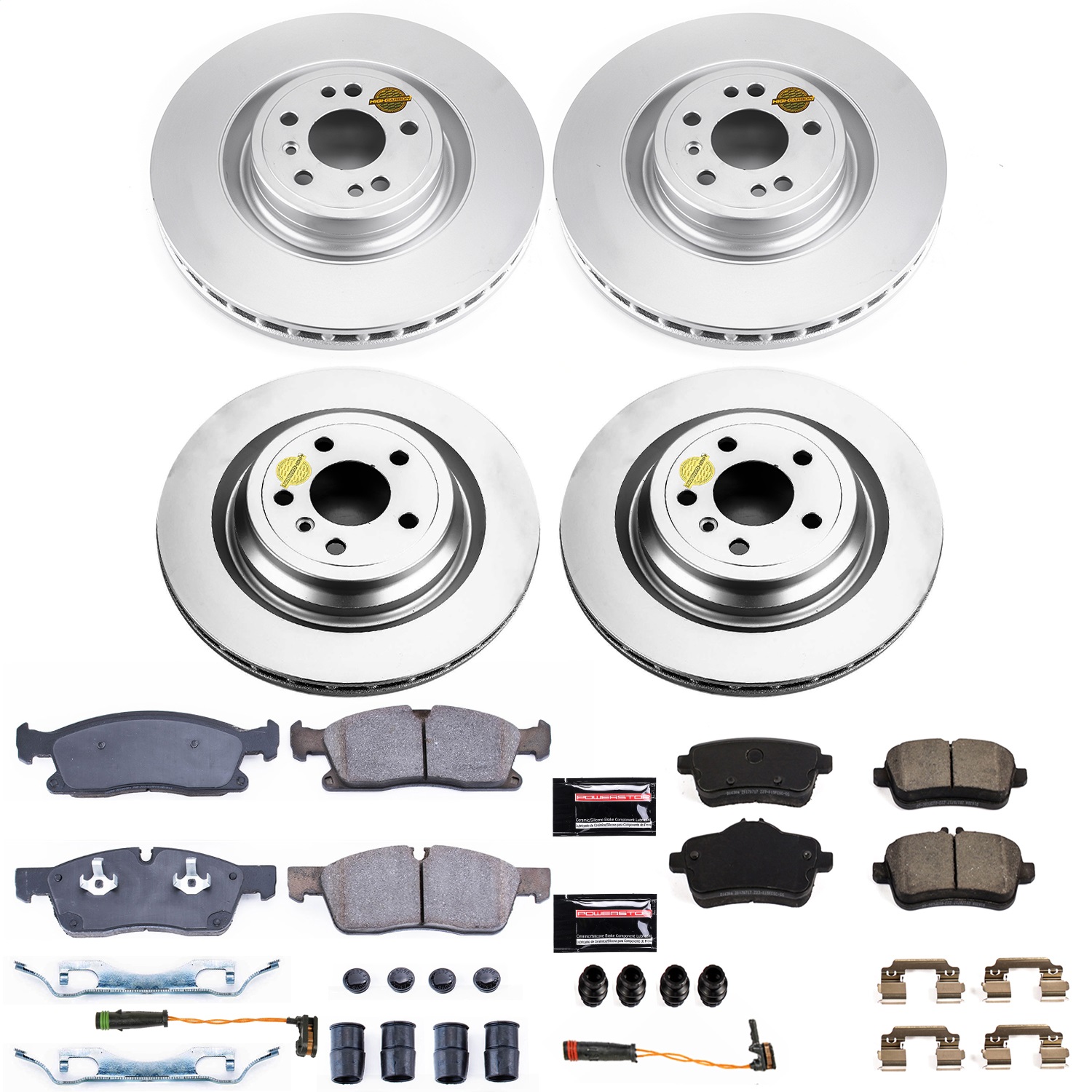 Power Stop - CRK7437 - Front and Rear - Disc Brake Pad and Rotor Kit