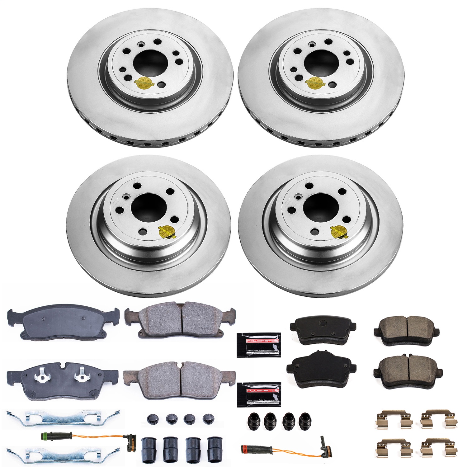 Power Stop - CRK7441 - Front and Rear - Disc Brake Pad and Rotor Kit