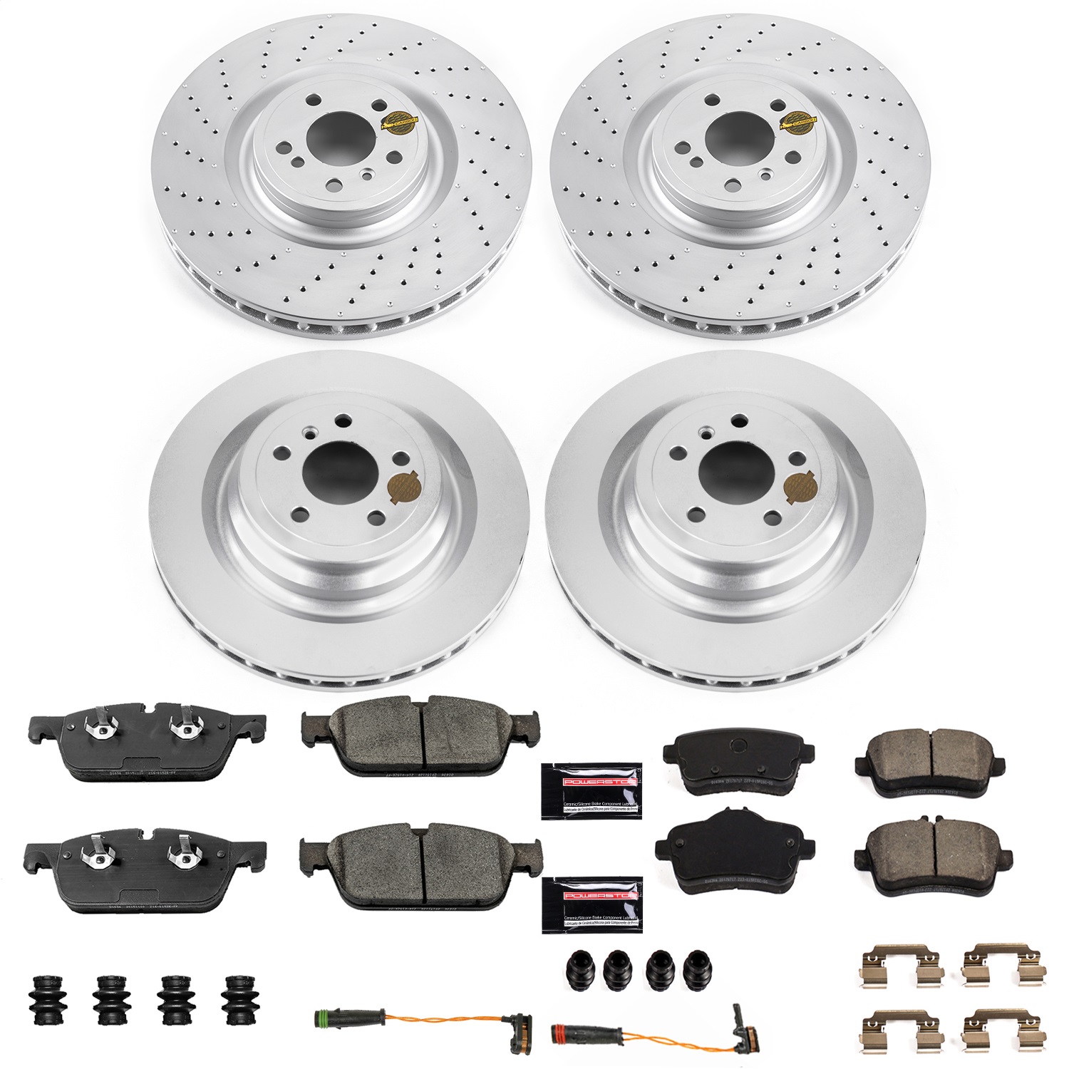Power Stop - CRK7443 - Front and Rear - Disc Brake Pad and Rotor Kit