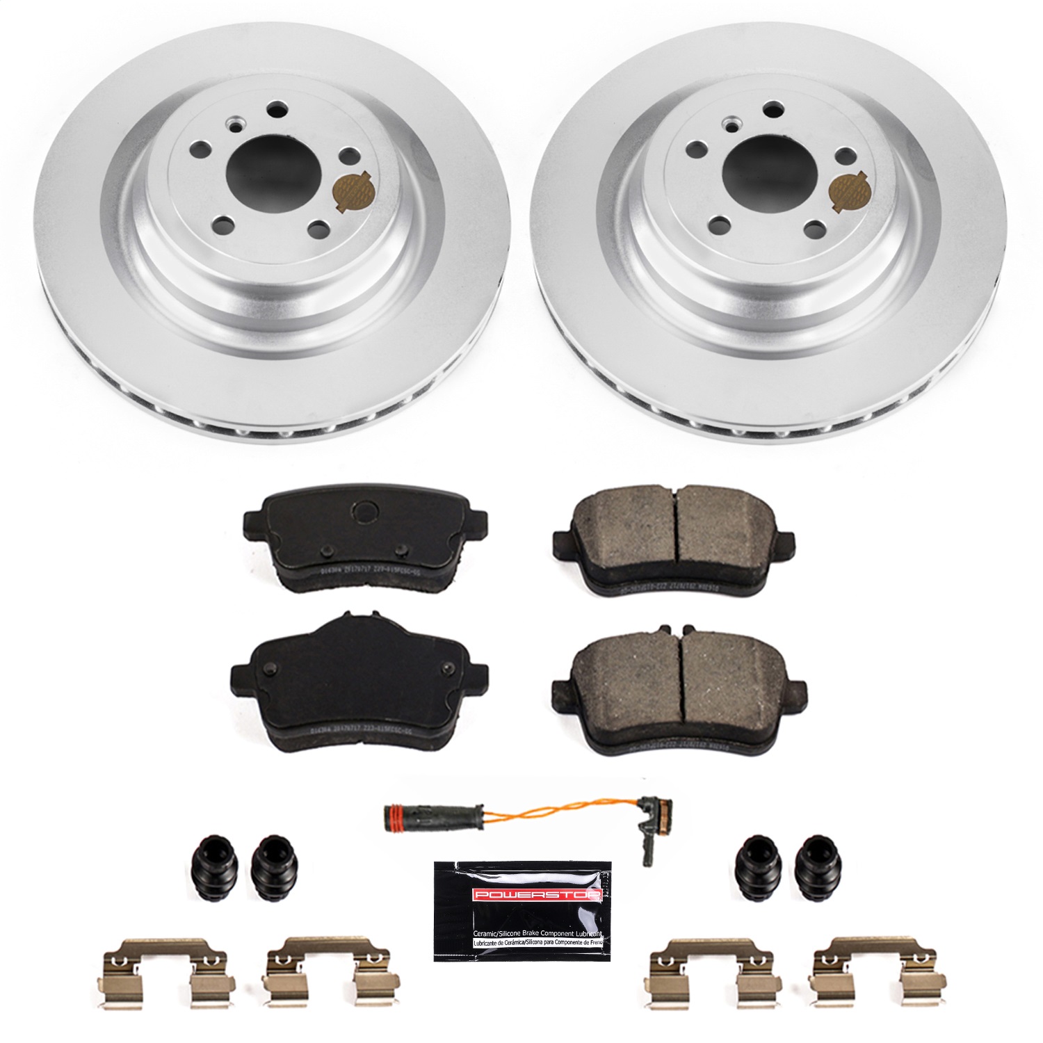 Power Stop - CRK7448 - Rear - Disc Brake Pad and Rotor Kit