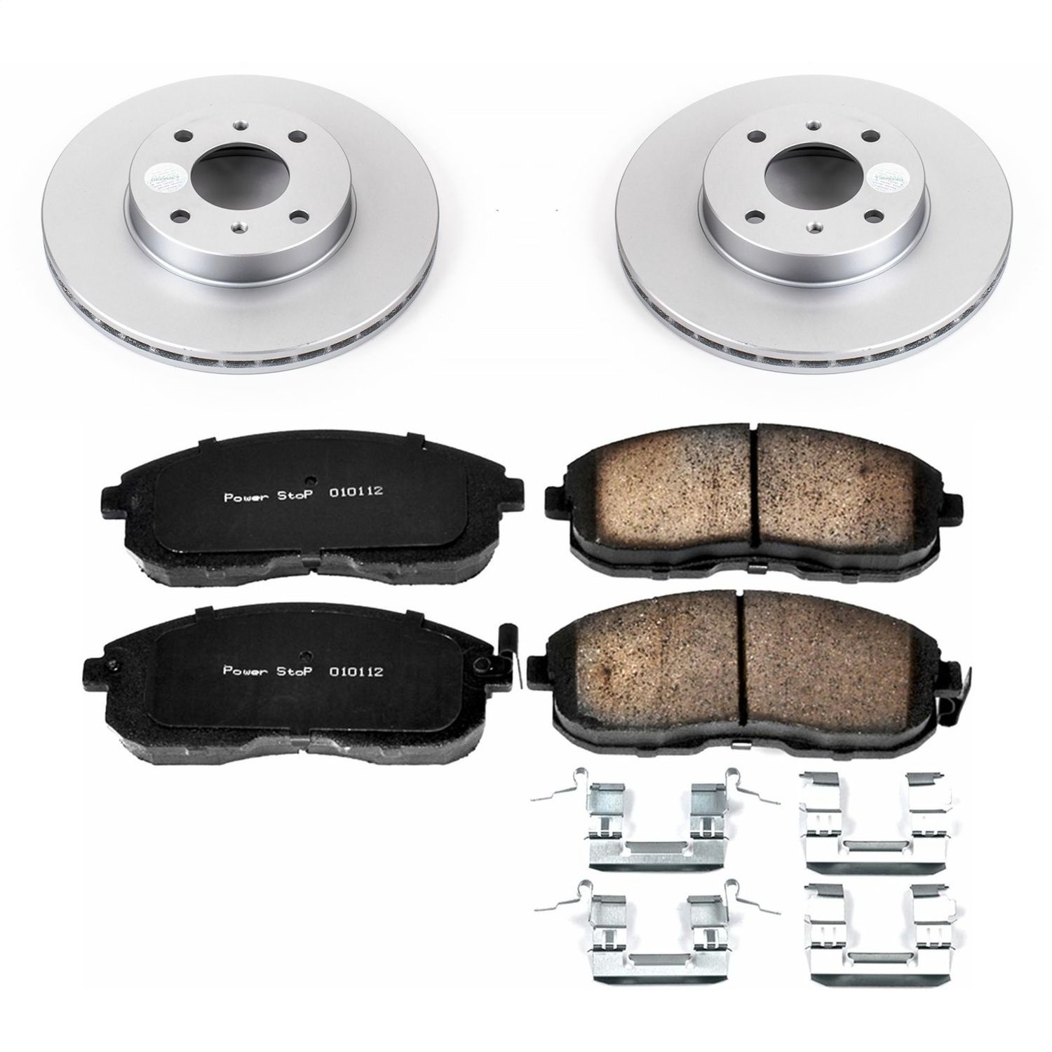 Power Stop - CRK749 - Front - Disc Brake Pad and Rotor Kit