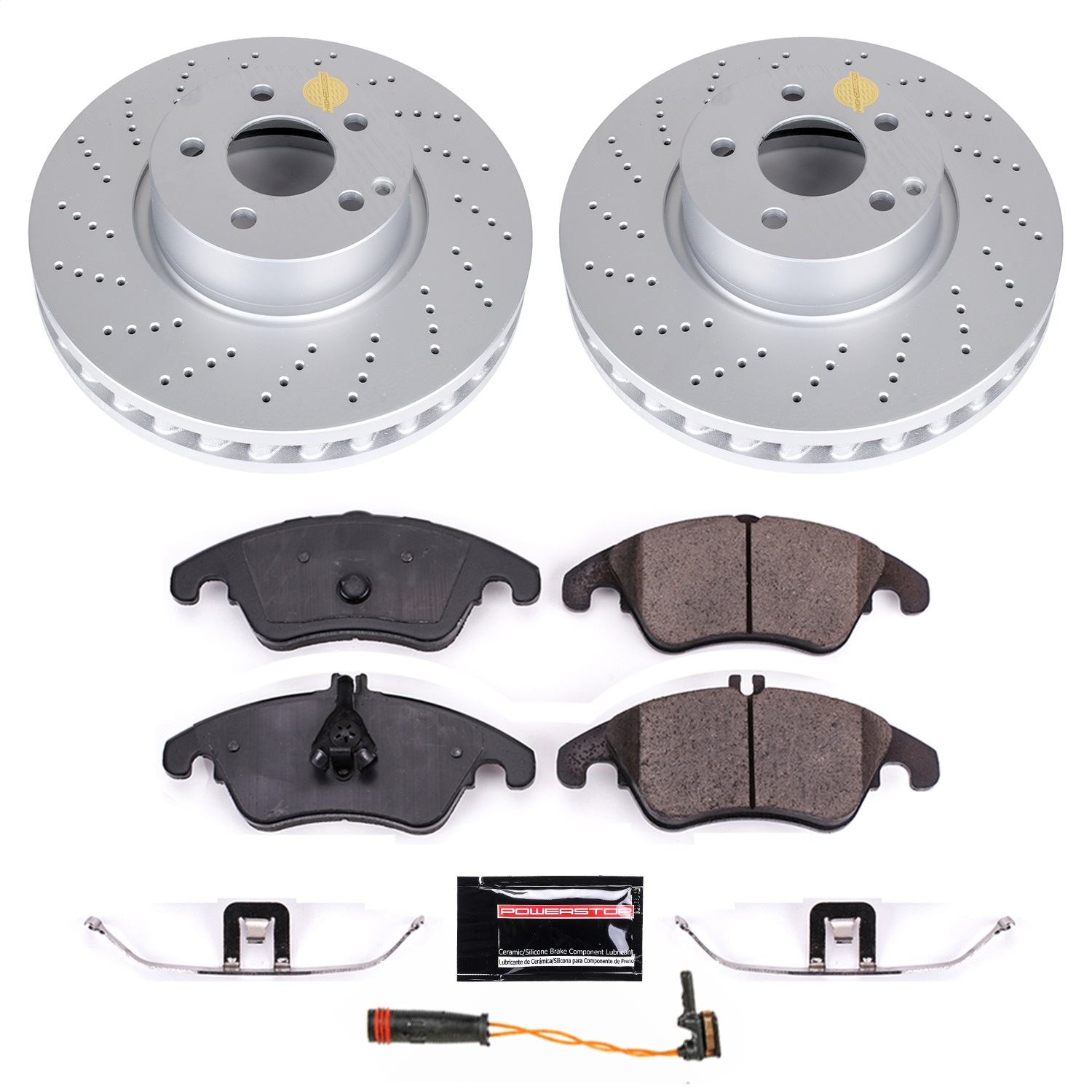 Power Stop - CRK7496 - Front - Disc Brake Pad and Rotor Kit