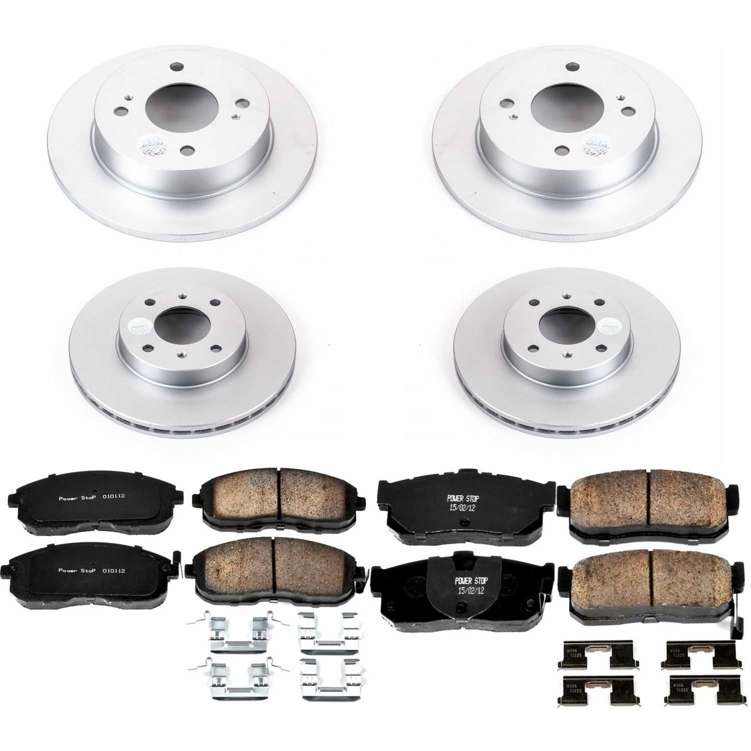 Power Stop - CRK750 - Front and Rear - Disc Brake Pad and Rotor Kit