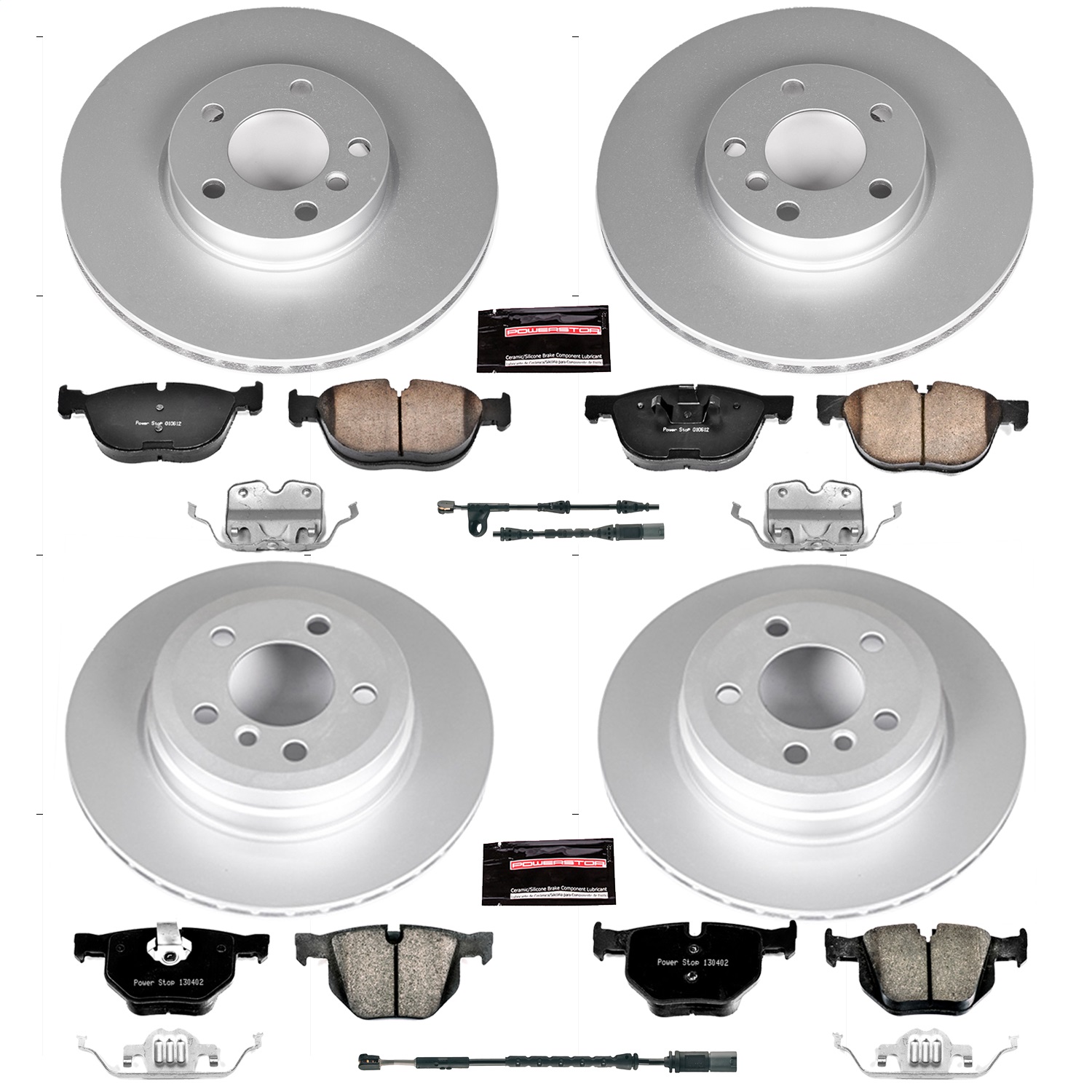 Power Stop - CRK7500 - Front and Rear - Disc Brake Pad and Rotor Kit