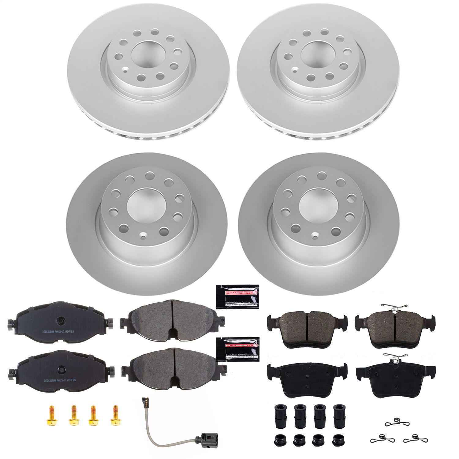 Power Stop - CRK7502 - Front and Rear - Disc Brake Pad and Rotor Kit