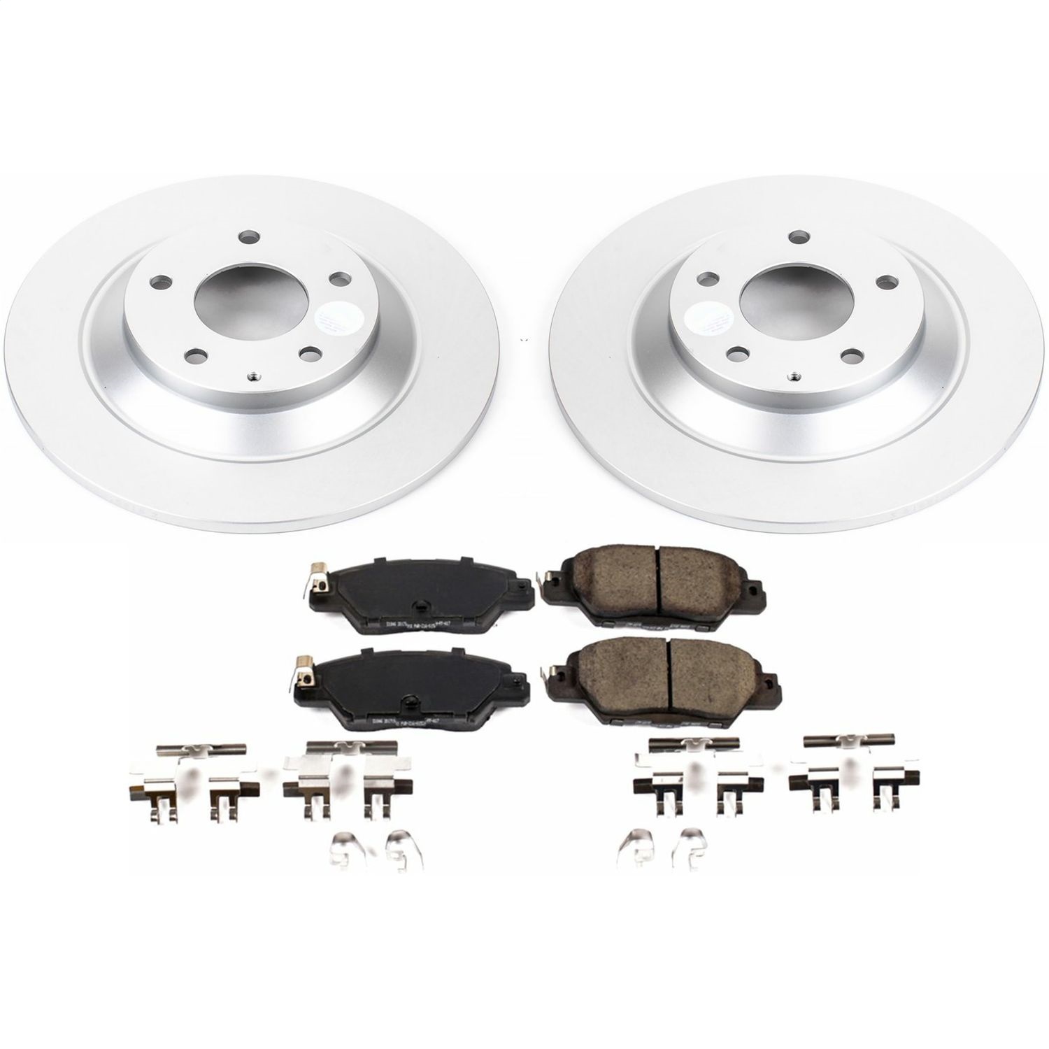 Power Stop - CRK7516 - Rear - Disc Brake Pad and Rotor Kit