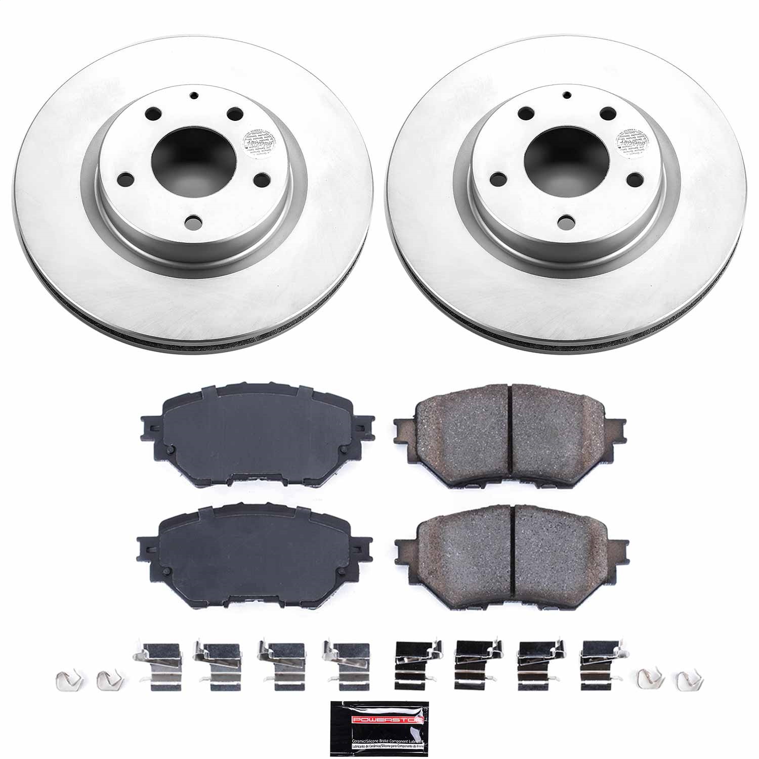 Power Stop - CRK7517 - Front - Disc Brake Pad and Rotor Kit