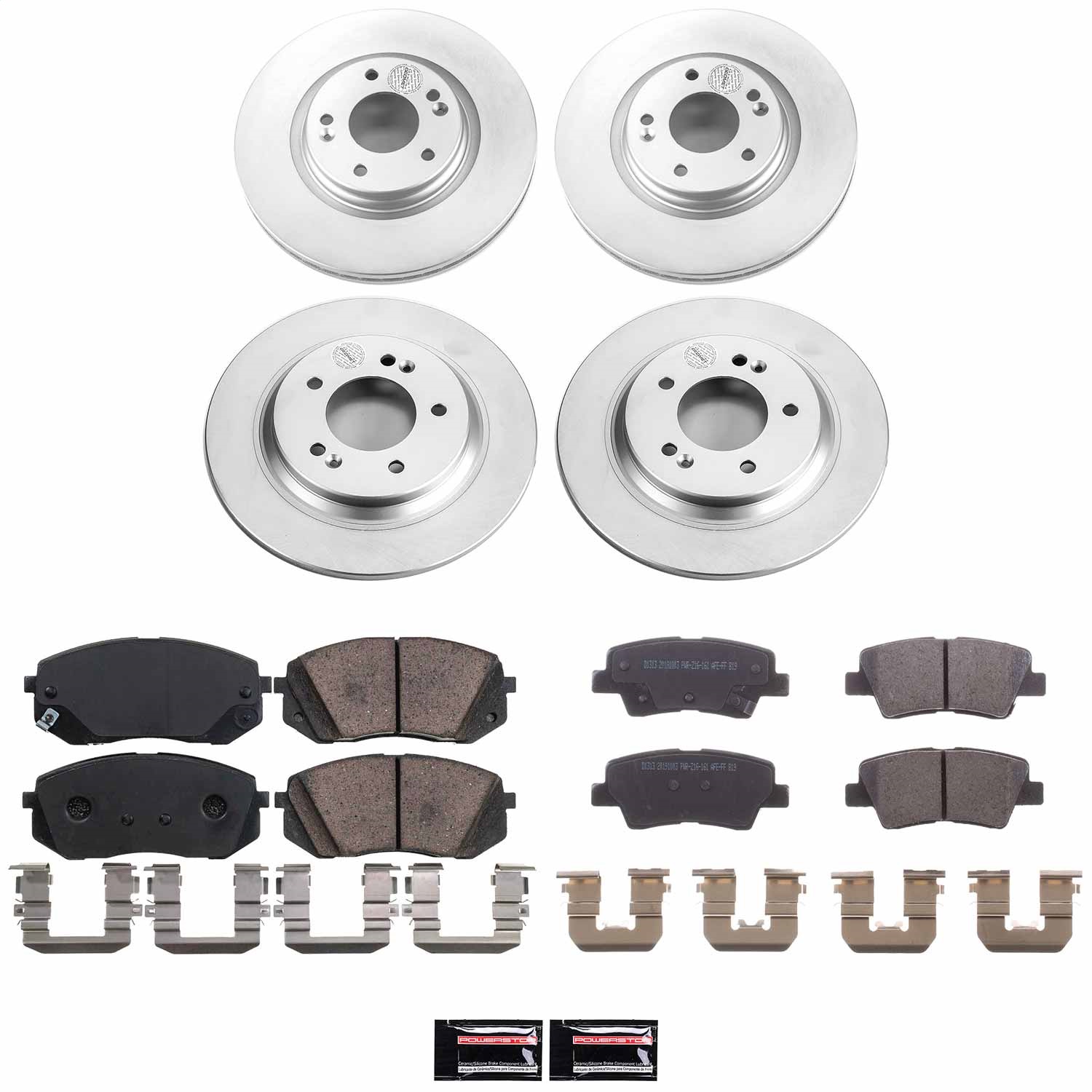 Power Stop - CRK7523 - Front and Rear - Disc Brake Pad and Rotor Kit