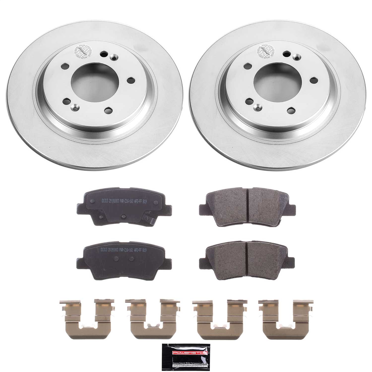 Power Stop - CRK7524 - Rear - Disc Brake Pad and Rotor Kit