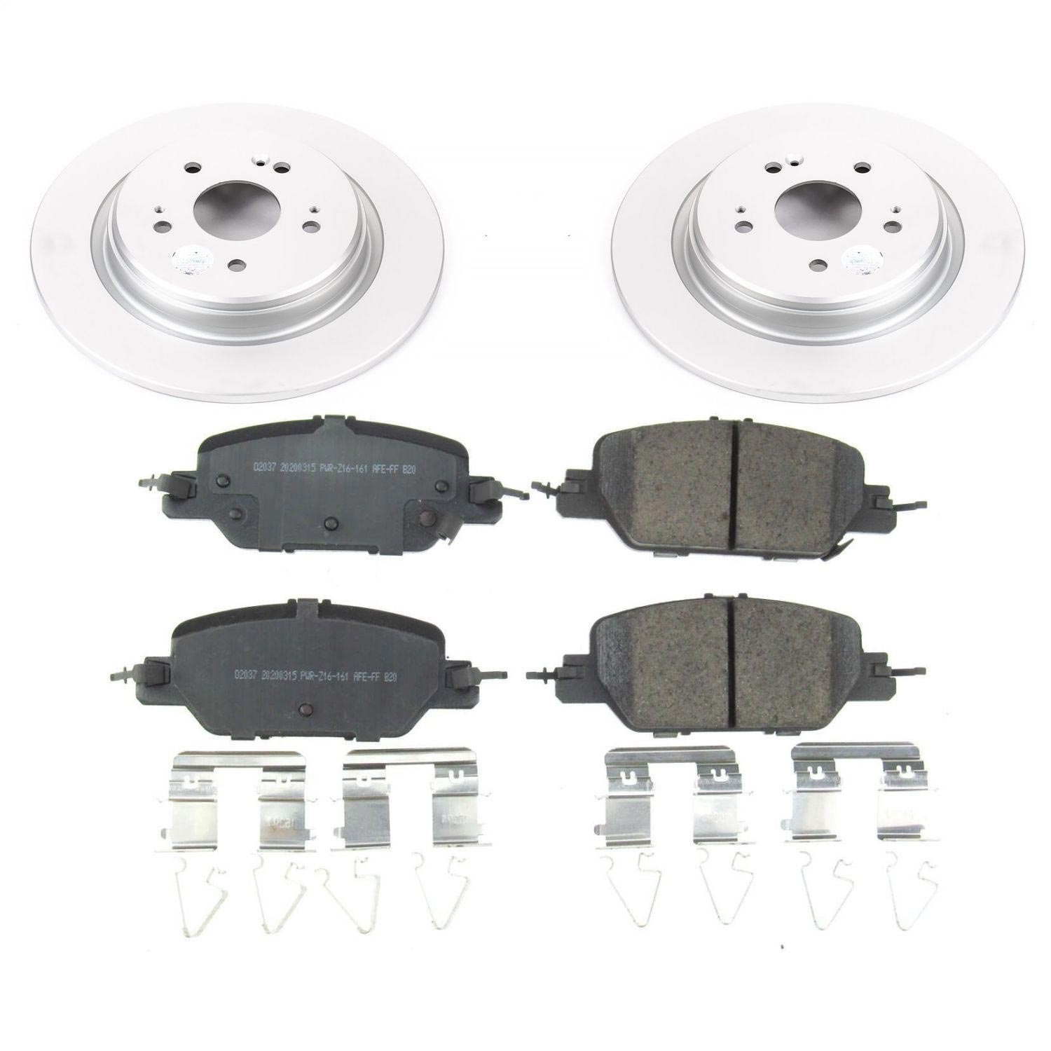 Power Stop - CRK7528 - Rear - Disc Brake Pad and Rotor Kit