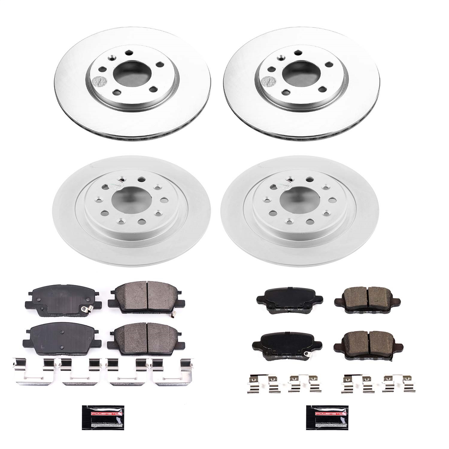 Power Stop - CRK7564 - Front and Rear - Disc Brake Pad and Rotor Kit
