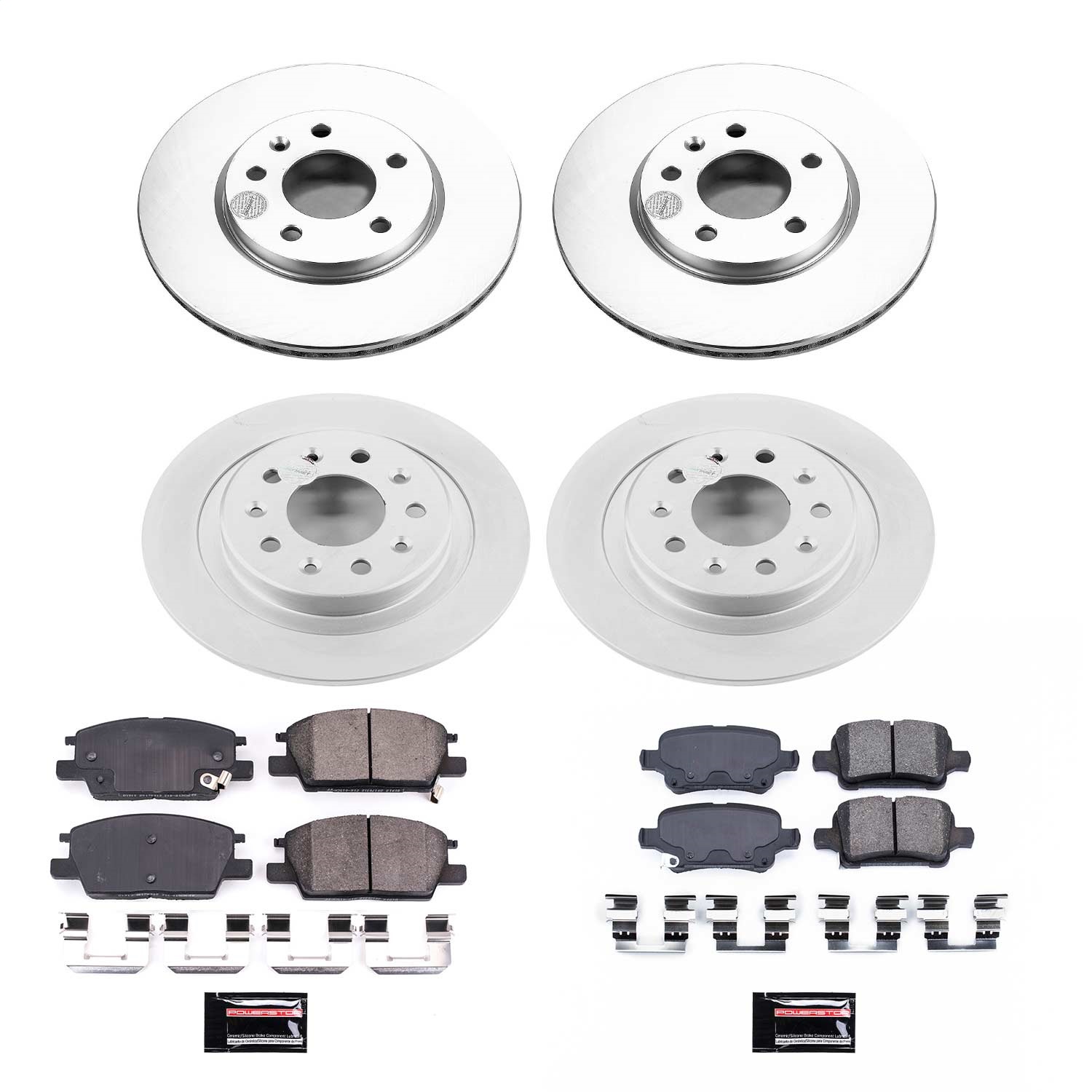 Power Stop - CRK7566 - Front and Rear - Disc Brake Pad and Rotor Kit