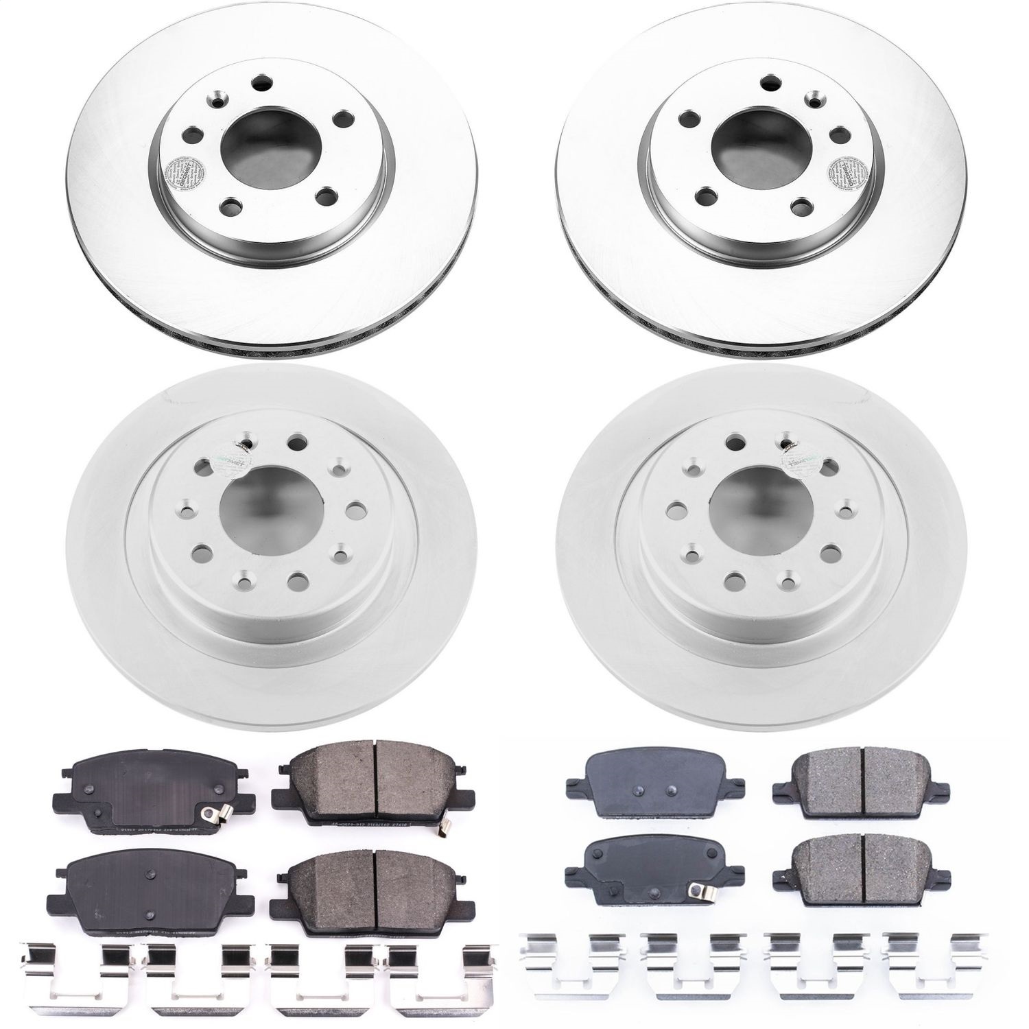 Power Stop - CRK7567 - Front and Rear - Disc Brake Pad and Rotor Kit