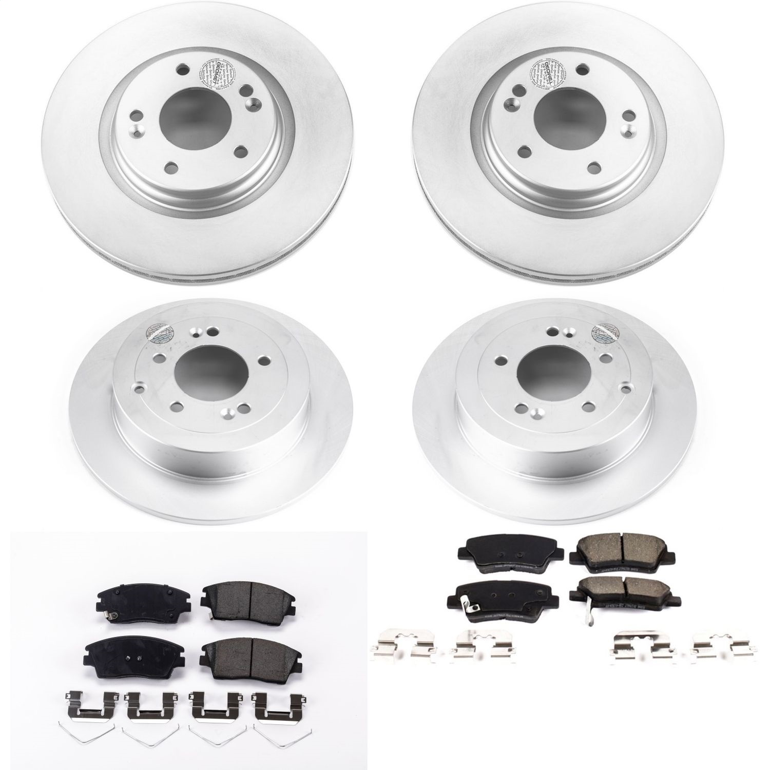 Power Stop - CRK7581 - Front and Rear - Disc Brake Pad and Rotor Kit