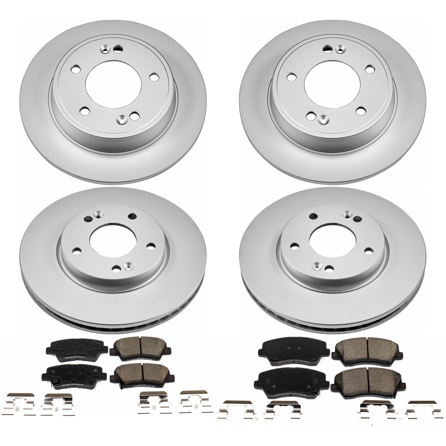 Power Stop - CRK7582 - Front and Rear - Disc Brake Pad and Rotor Kit