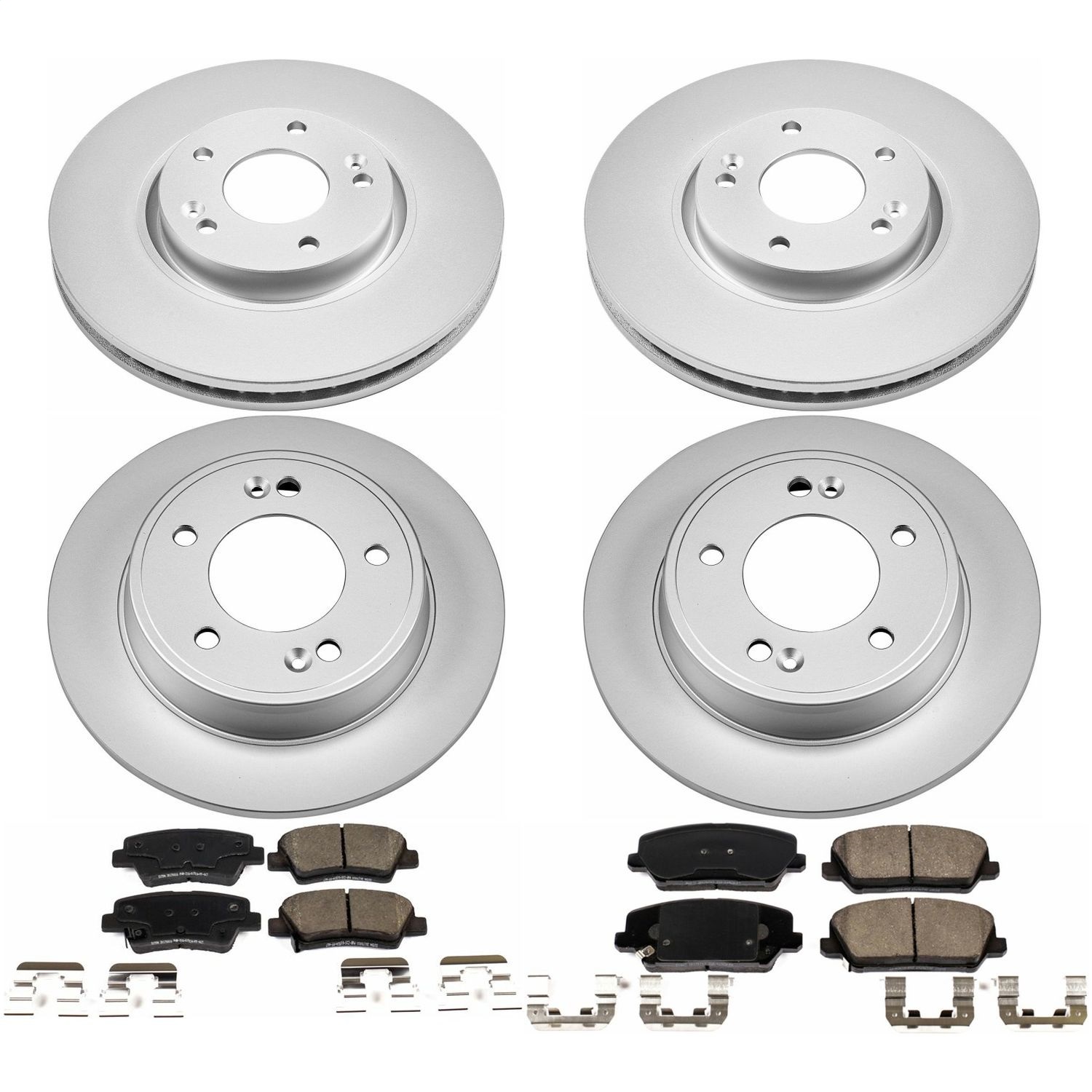 Power Stop - CRK7583 - Front and Rear - Disc Brake Pad and Rotor Kit