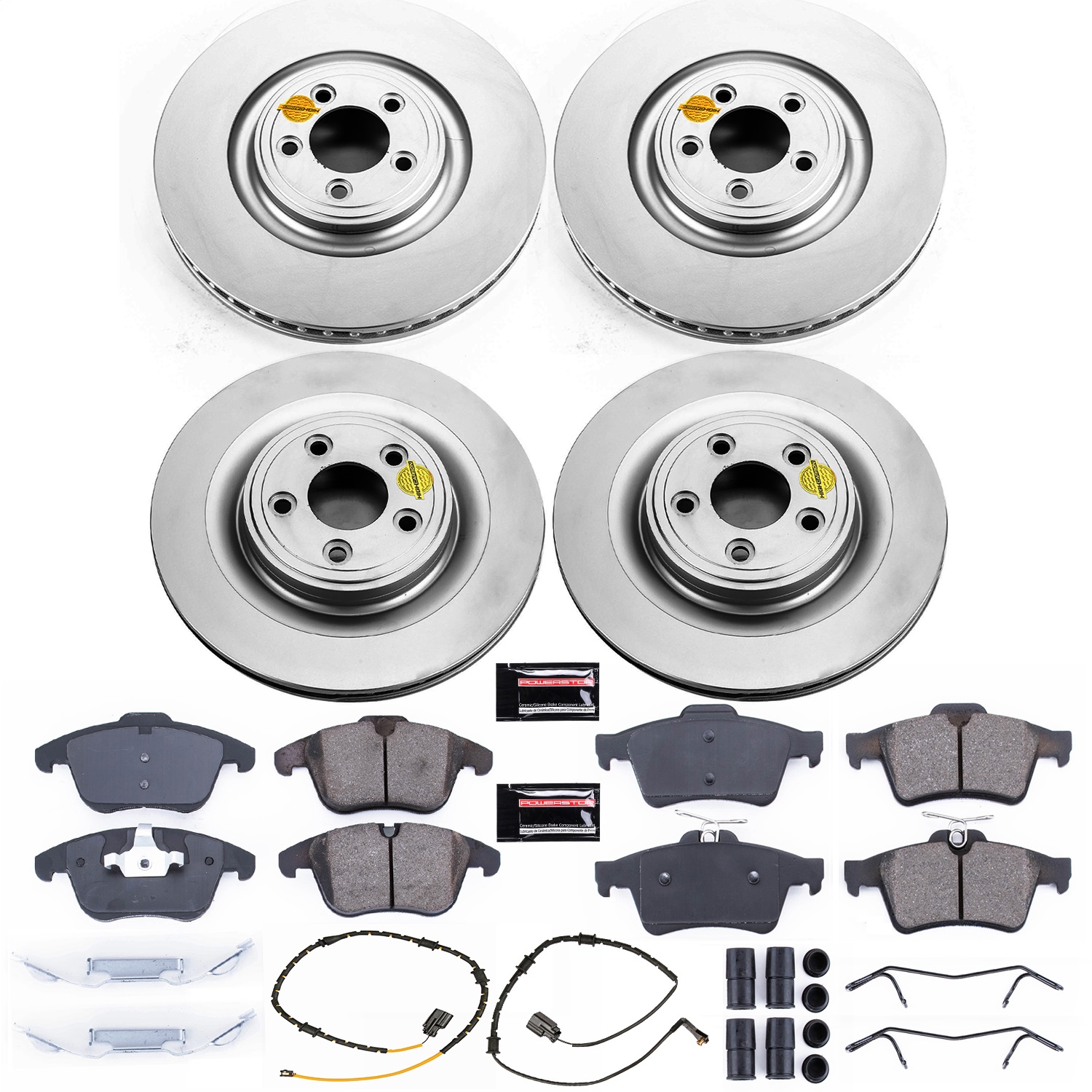 Power Stop - CRK7592 - Front and Rear - Disc Brake Pad and Rotor Kit
